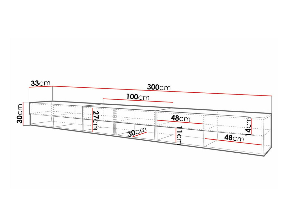 Meuble TV Sarasota 144 (Châtaigne)