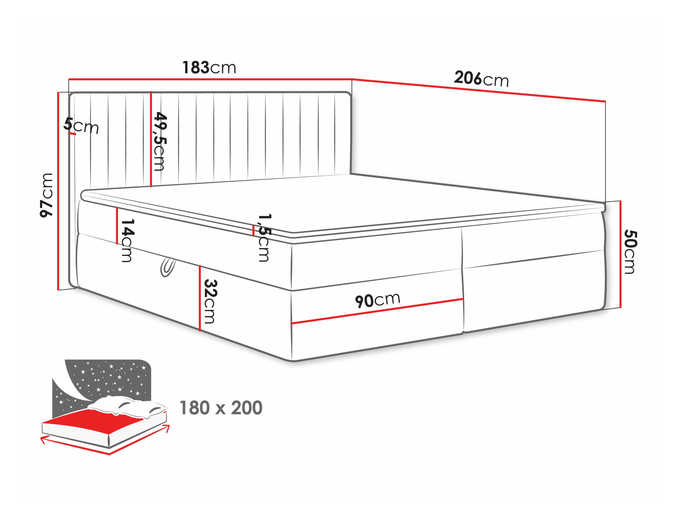 Lit continental Comfivo 481 (Manila 09)