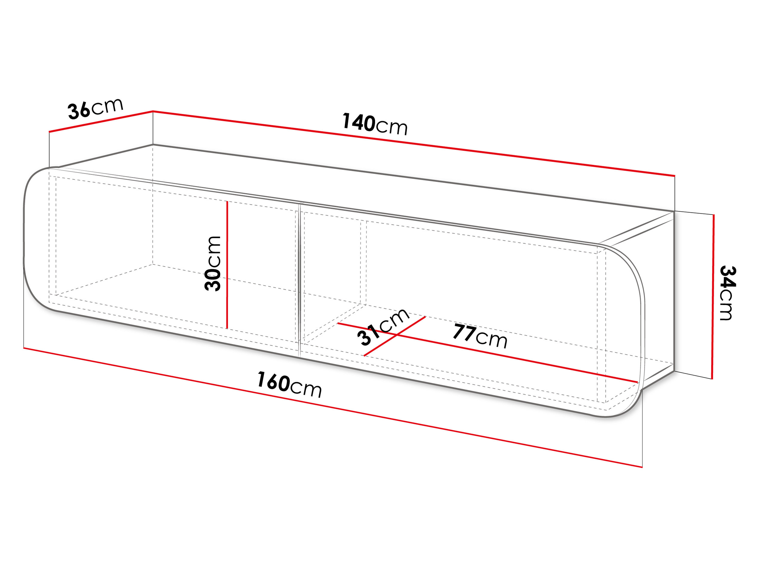 Meuble TV Kingston 180