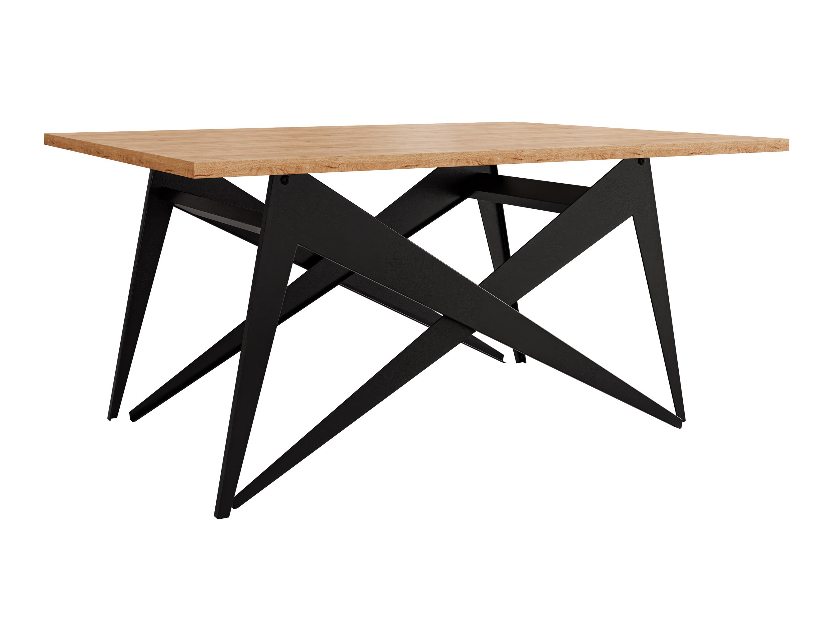 Transforming table basse Oswego 150 (Chêne doré artisanal + Noir)