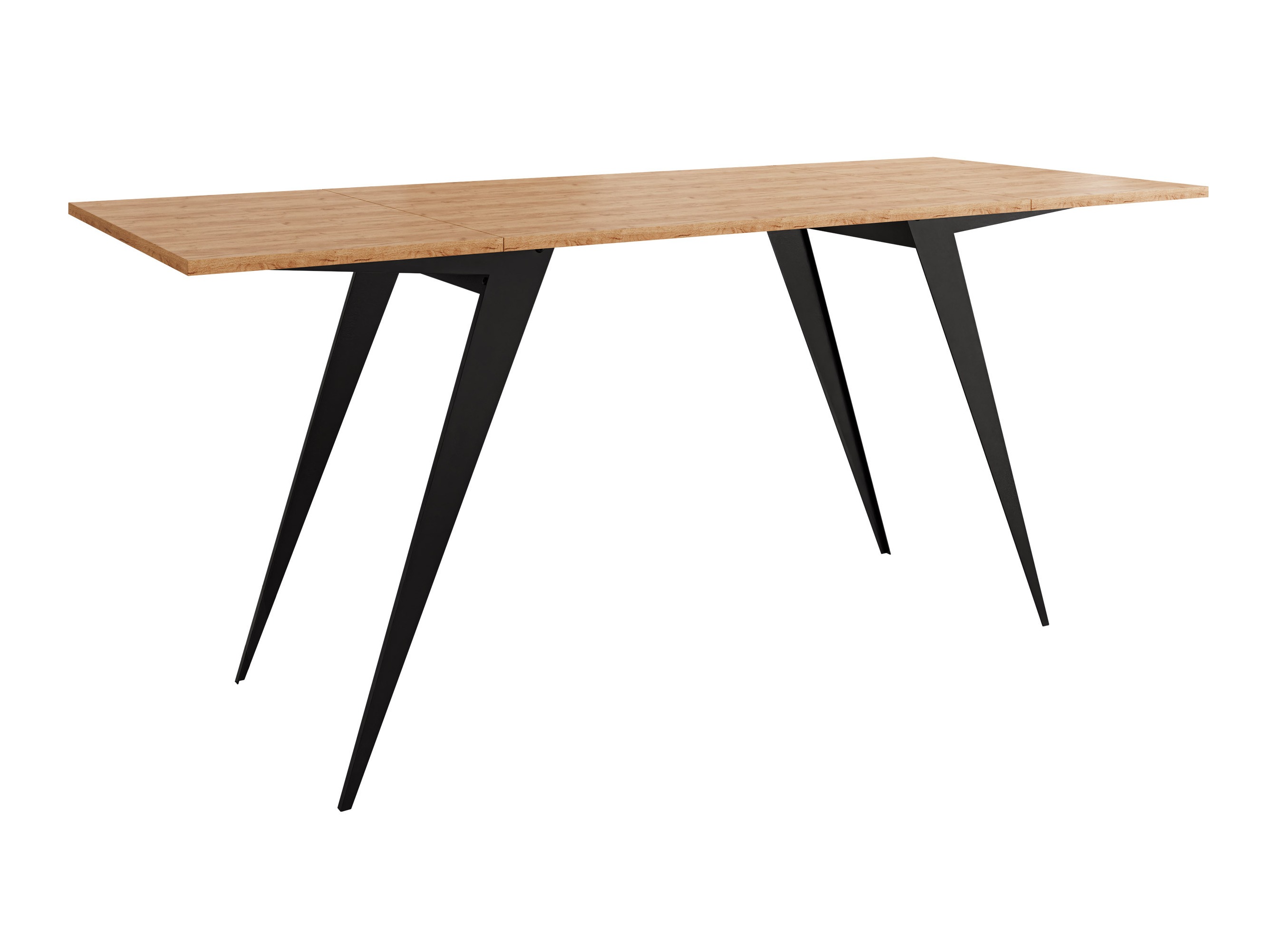 Transforming table basse Oswego 150 (Chêne doré artisanal + Noir)