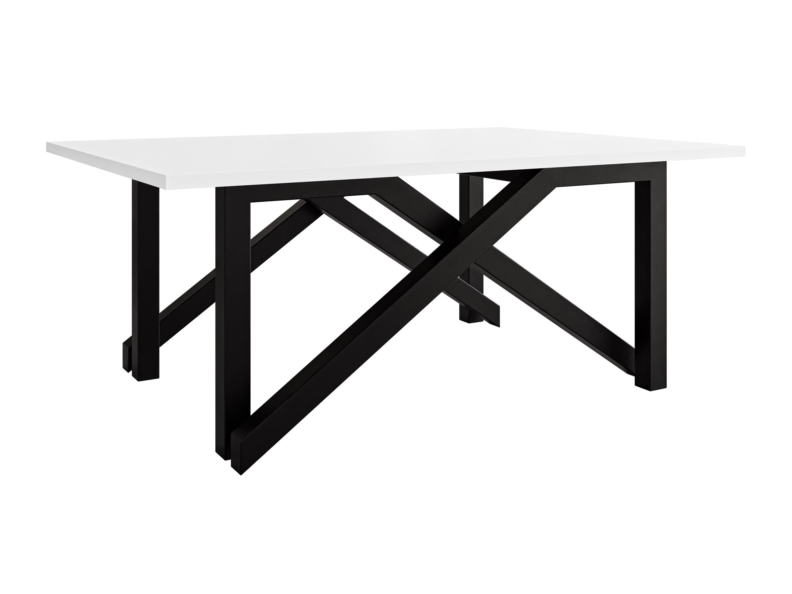 Table basse transformateur Oswego 151 (Blanc + Noir)