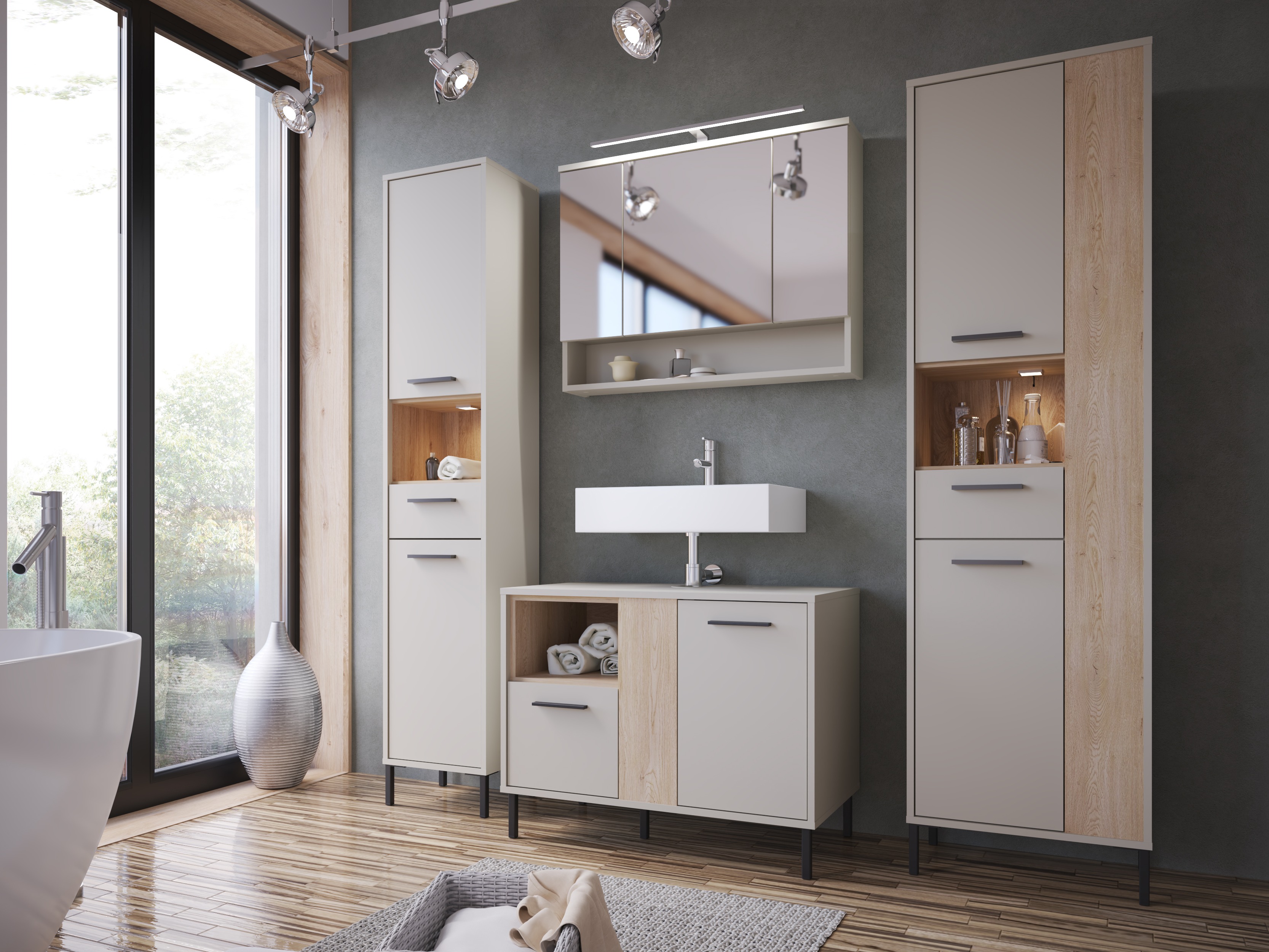 Armoire à miroir de salle de bains Camelbu 101