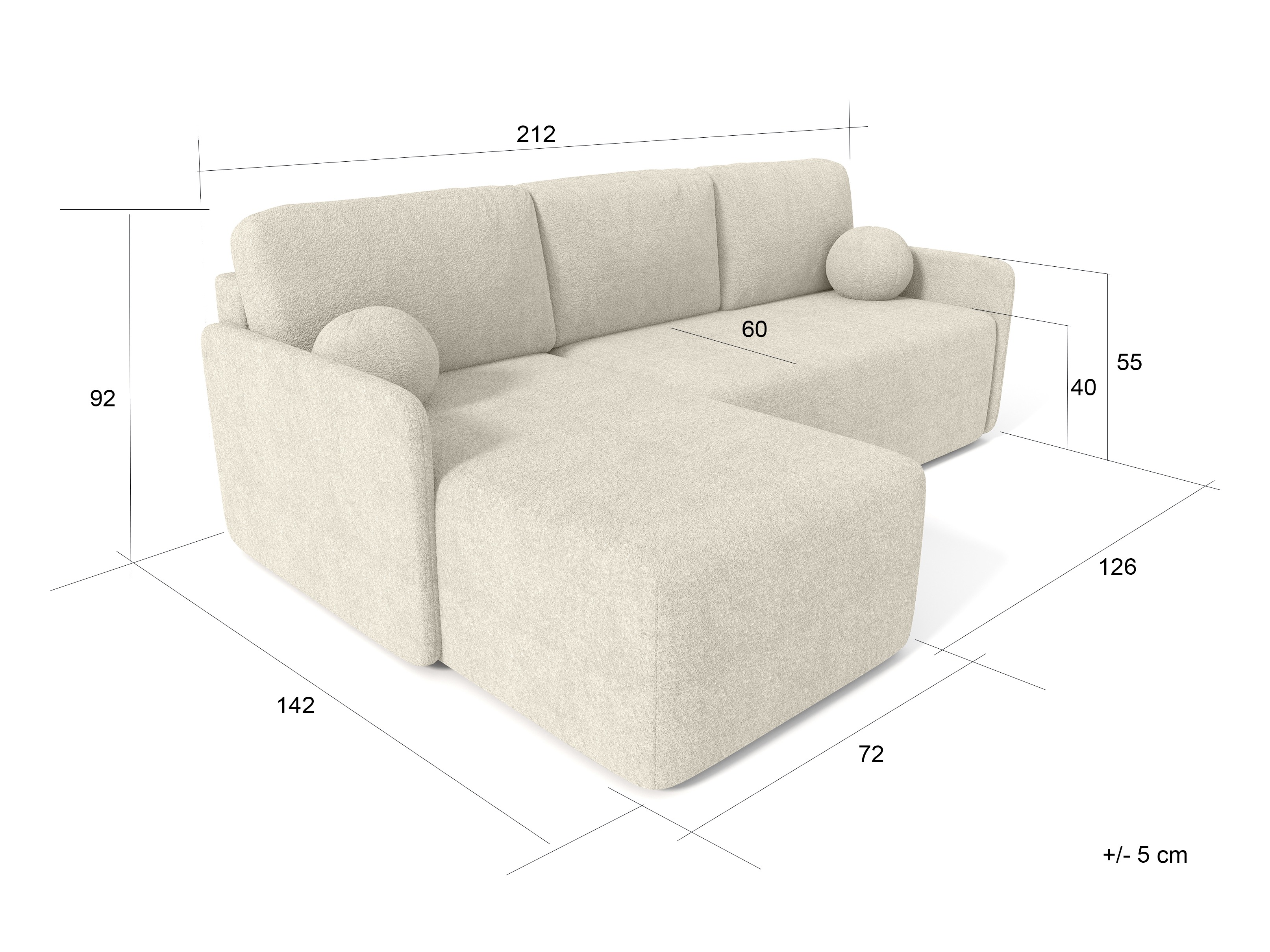Canapé d'angle Greensboro 106