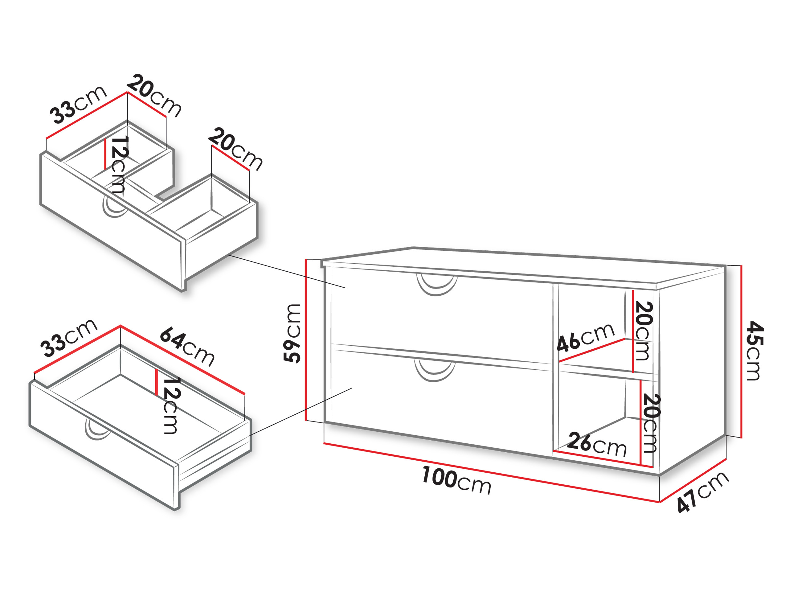 Armoire de salle de bains murale pour lavabo Sodalis (Cachemire)