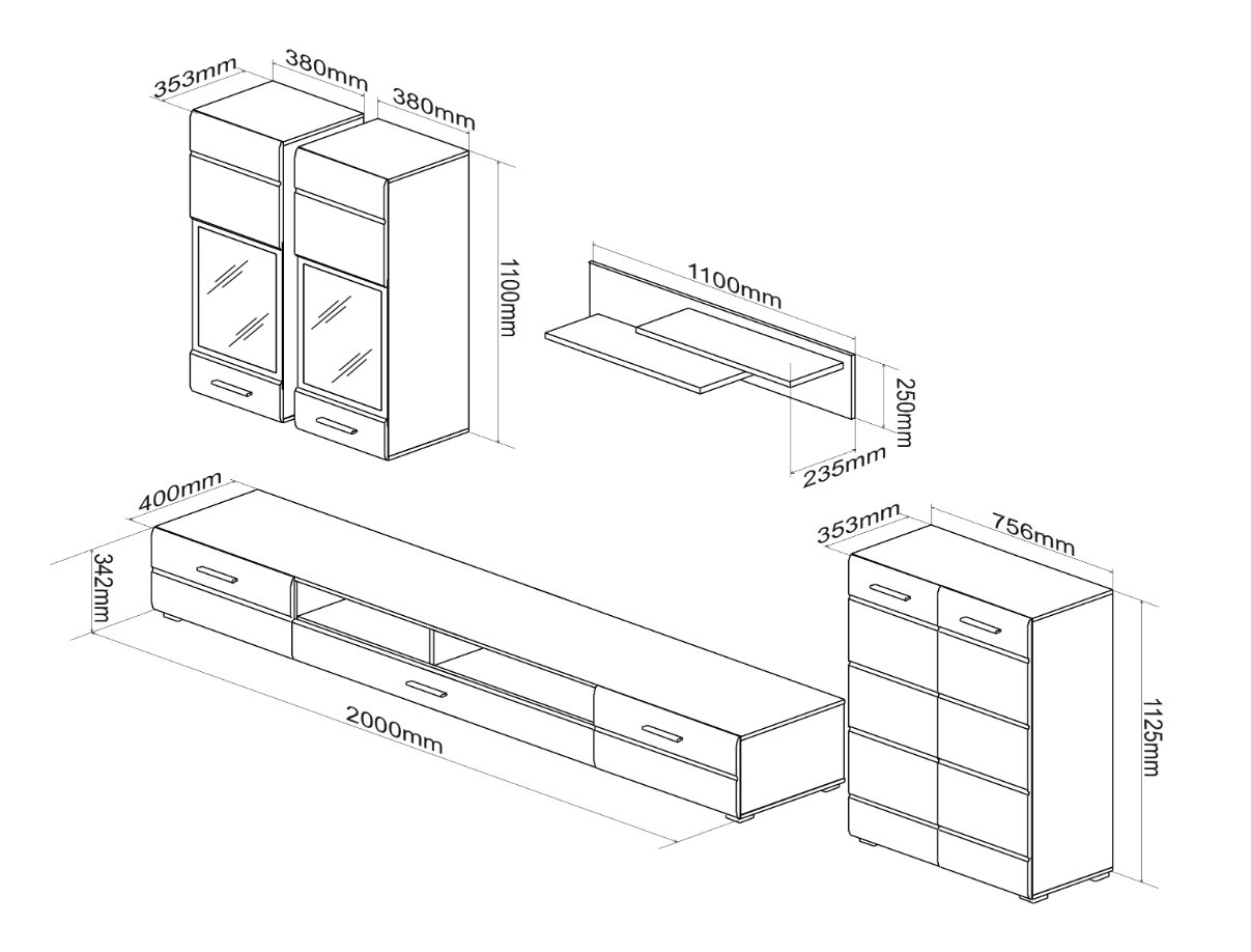 Ensemble de salon Houston 2085