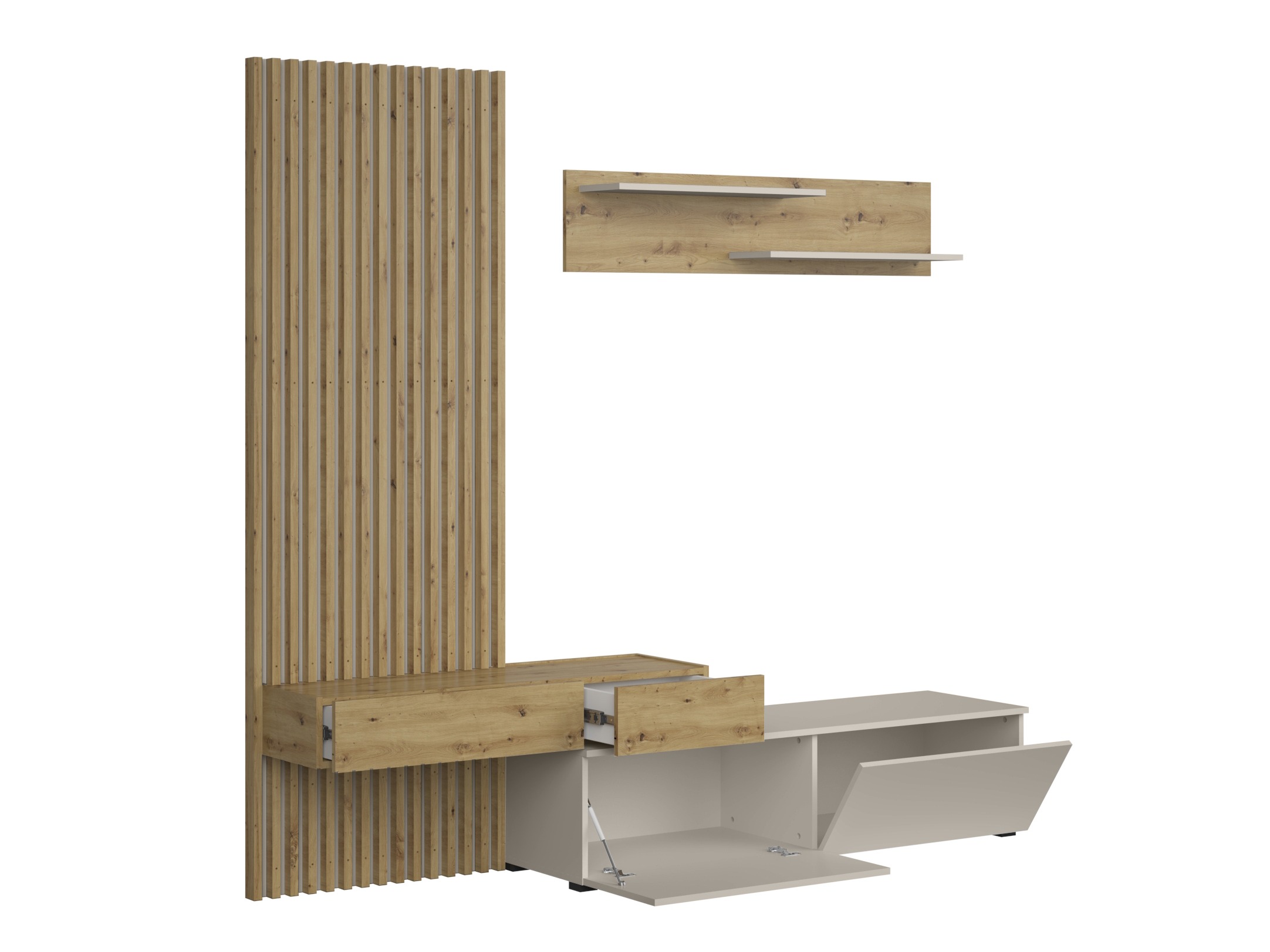 Ensemble de salon Houston 2086 (Chêne Artisan + Cachemire)