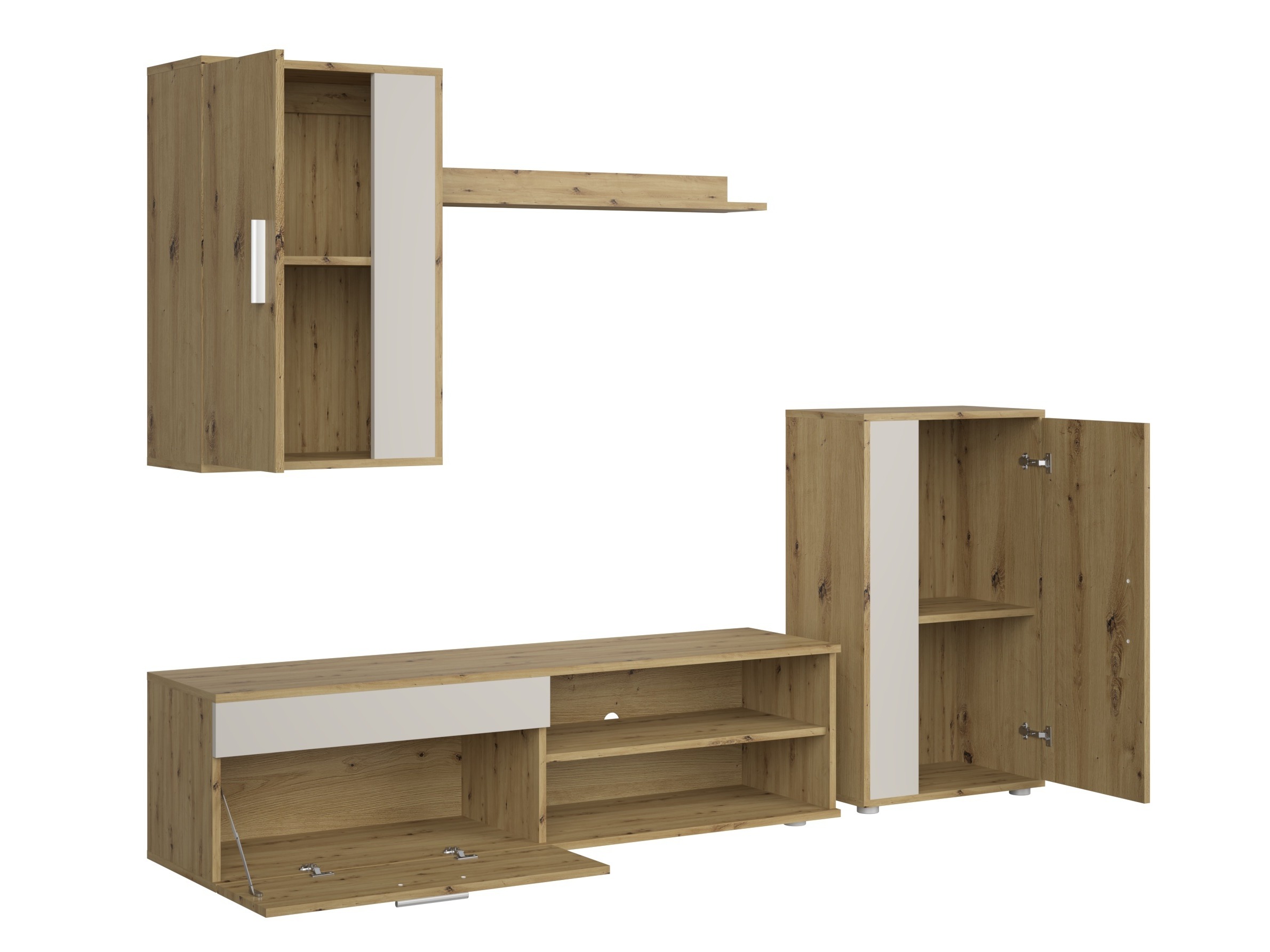 Ensemble de salon Houston 2087 (Chêne Artisan + Cachemire)