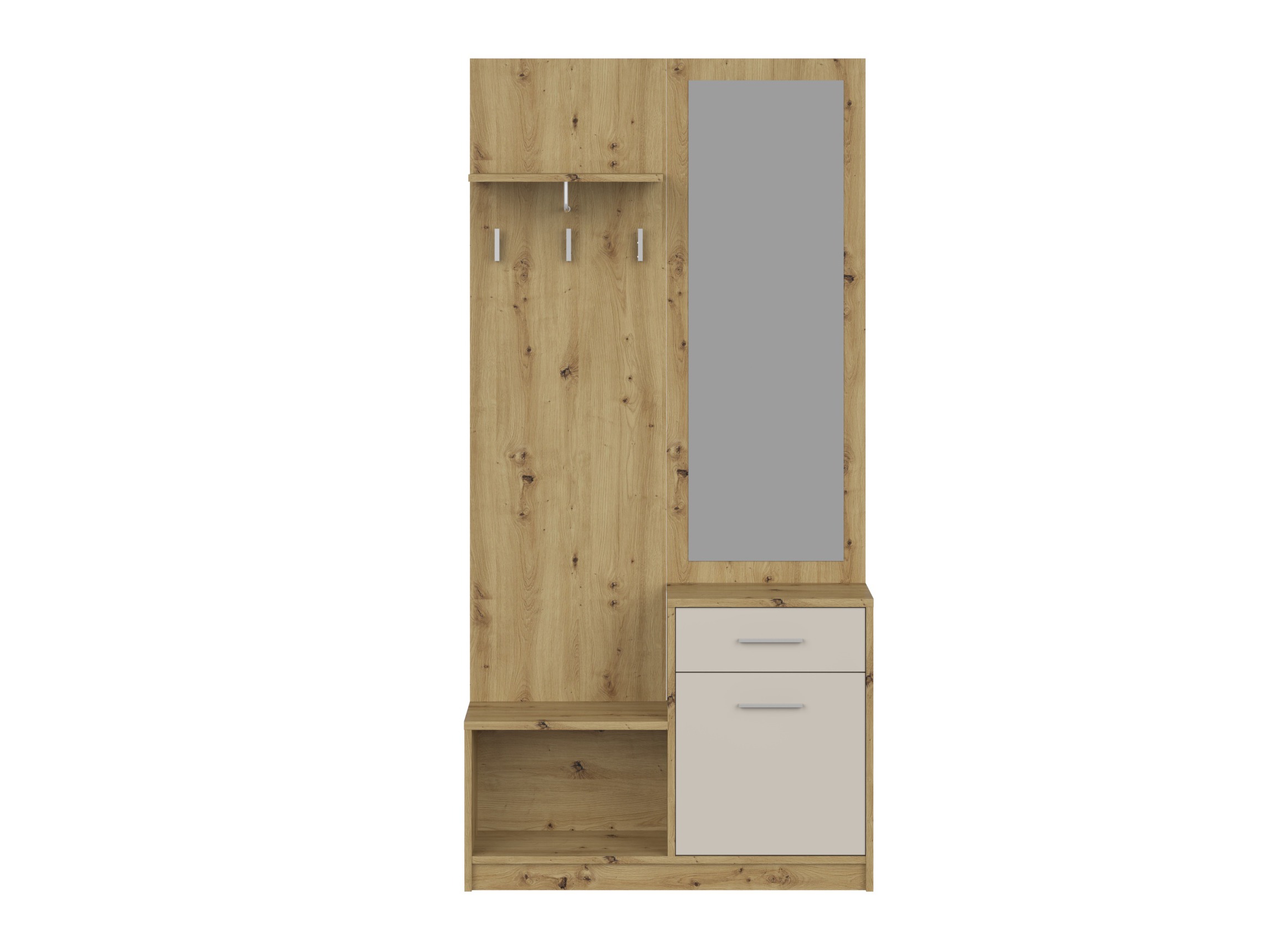 Meuble d'entrée Houston 2084 (Chêne Artisan + Cachemire)