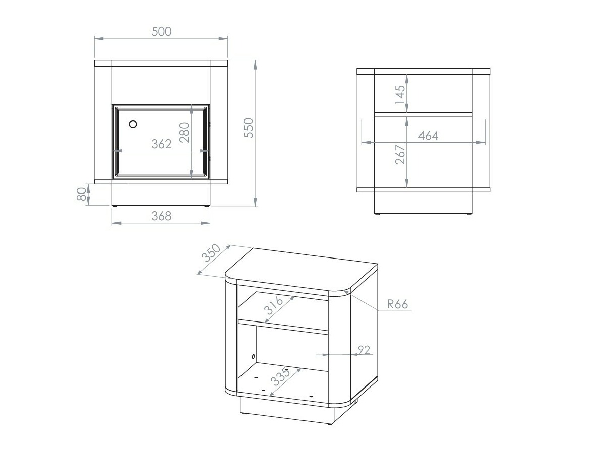 Table de chevet Cavrome 107
