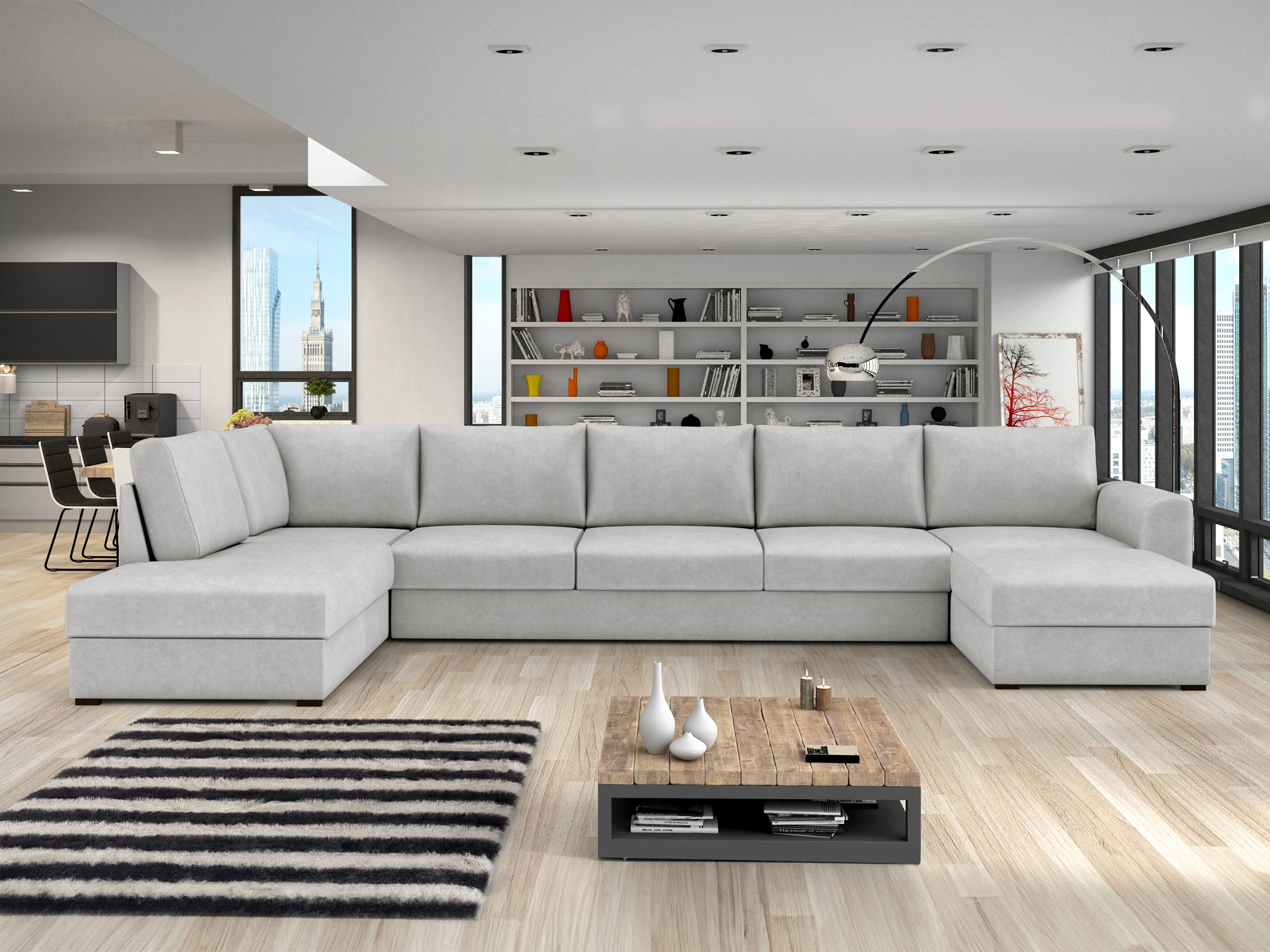 Canapé d'angle Comfivo Flumen III (Zoya 01)