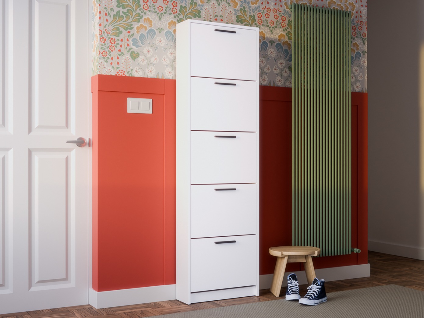 Armoire à chaussures Ontario 187 (Blanc)