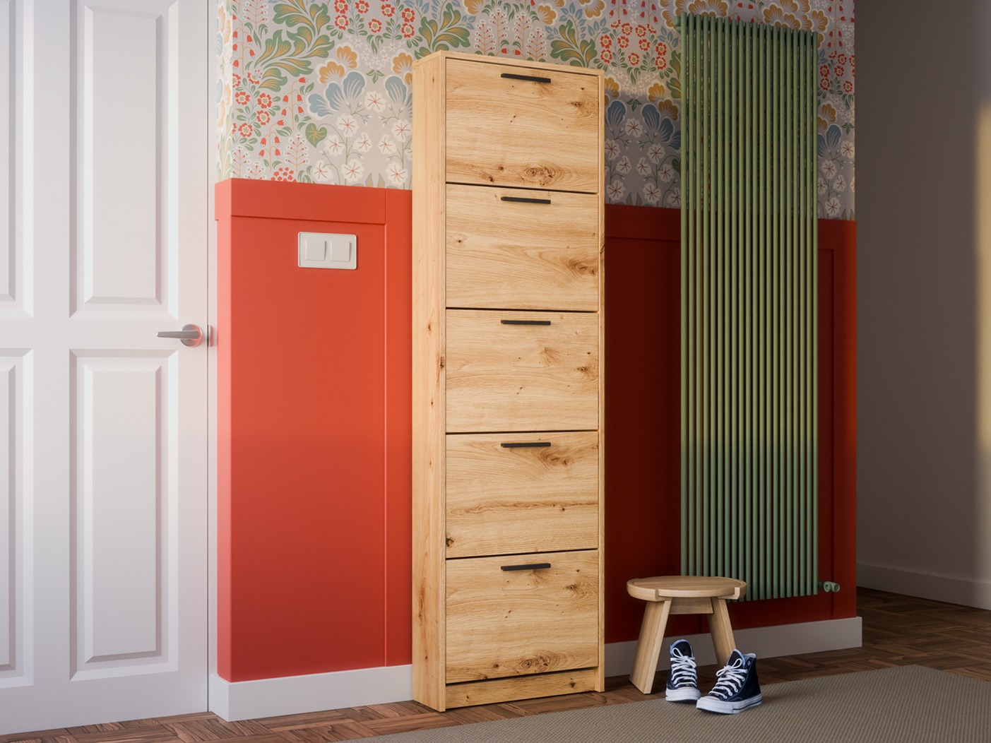 Meubles à chaussures Ontario 187 (Chêne Artisan)