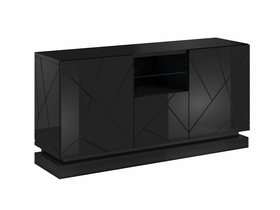 Buffet Charlotte 186 (Noir + Noir brillant)