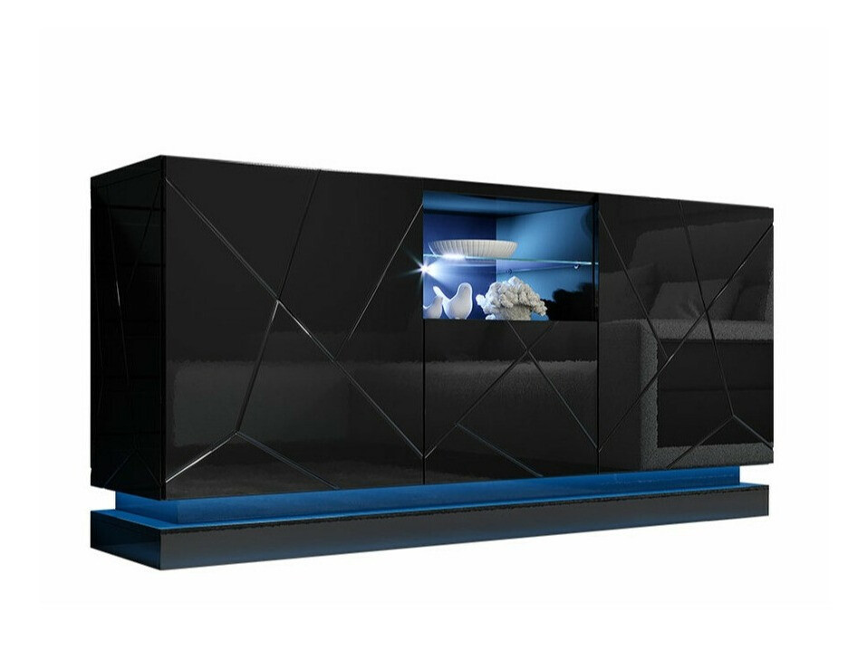 Buffet Linar (Noir + Noir brillant)