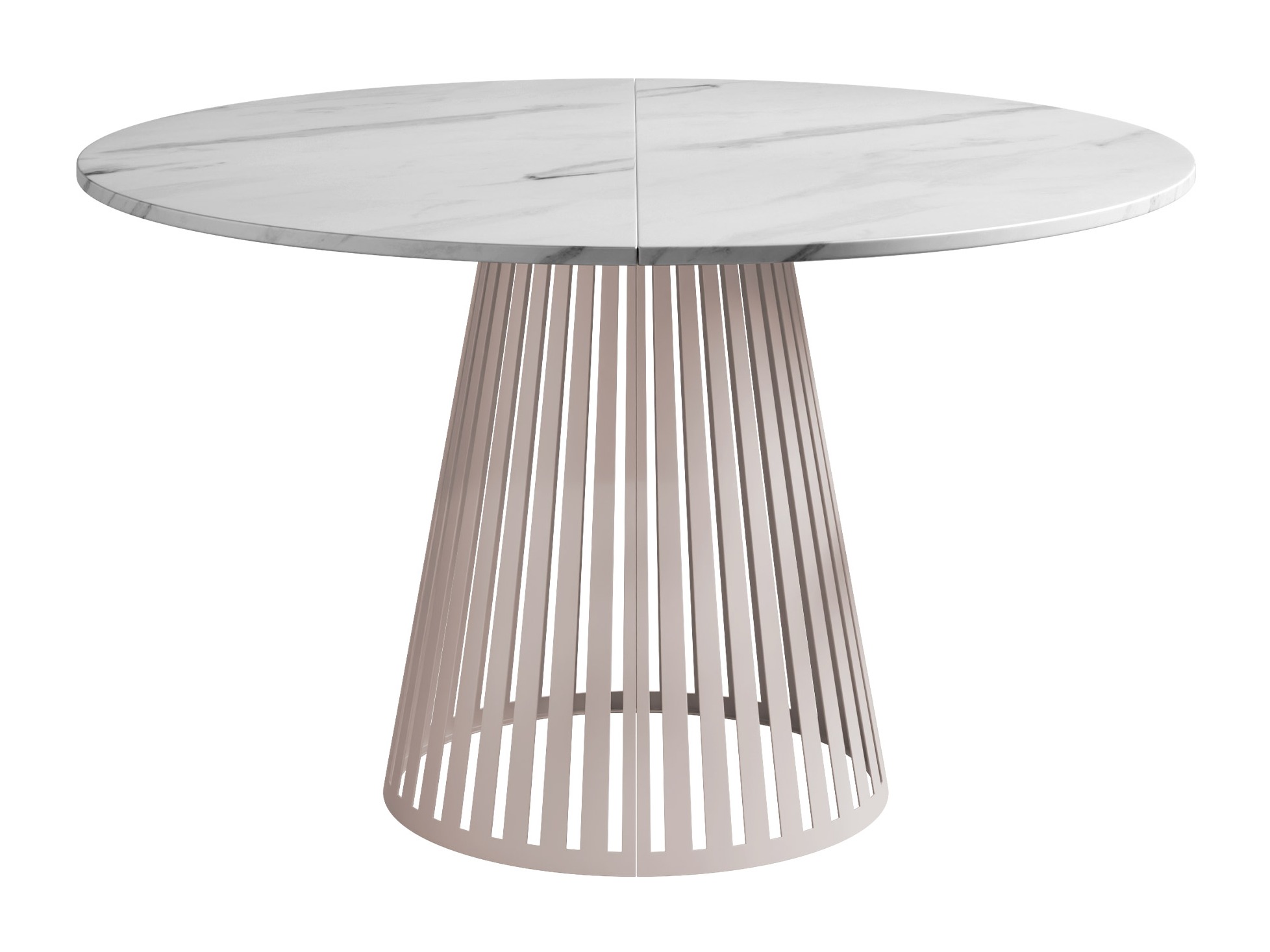 Table Oswego 153 (Marbre blanc + Cachemire)