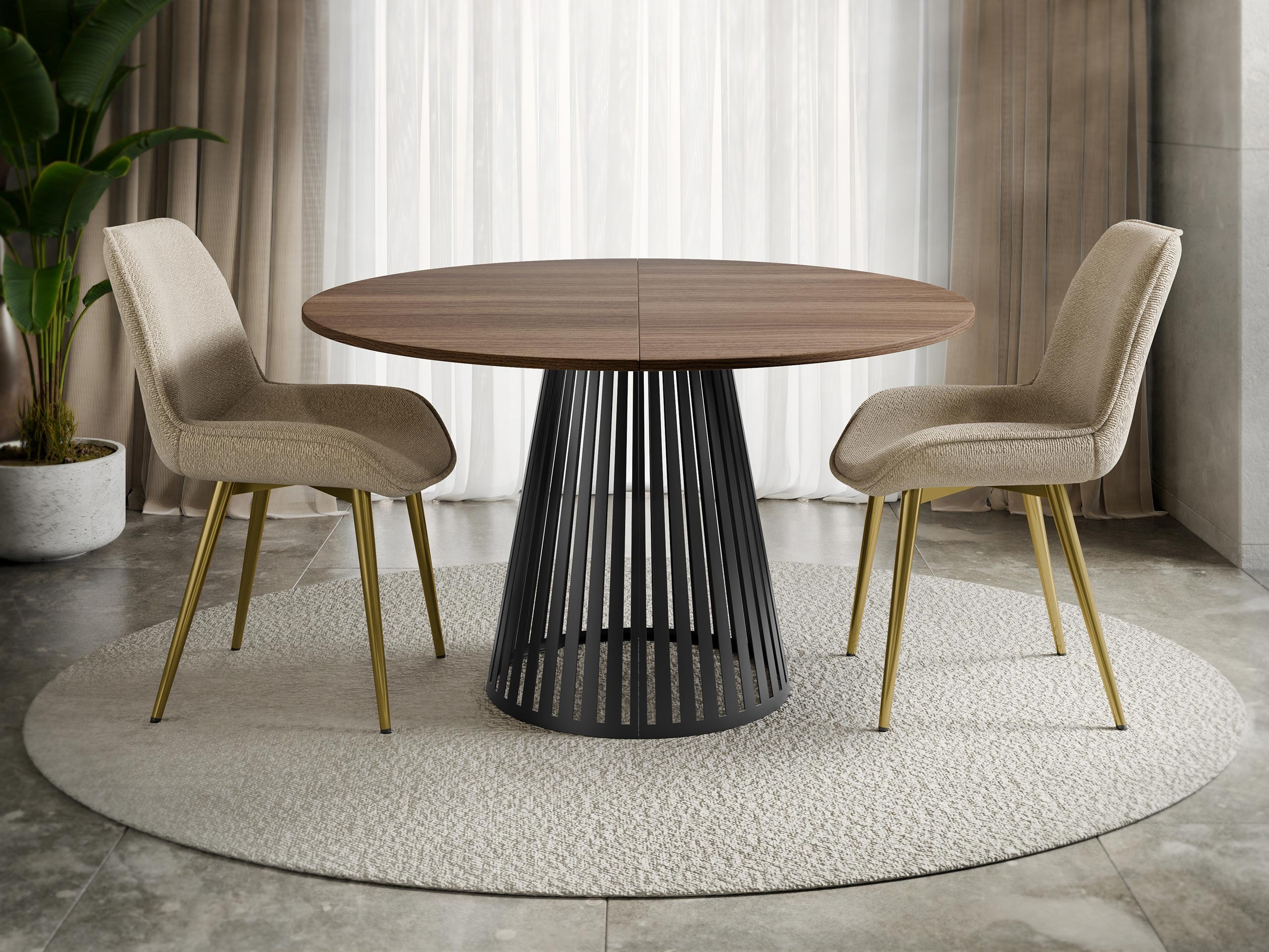 Table Prudentia (Noyer + Noir)
