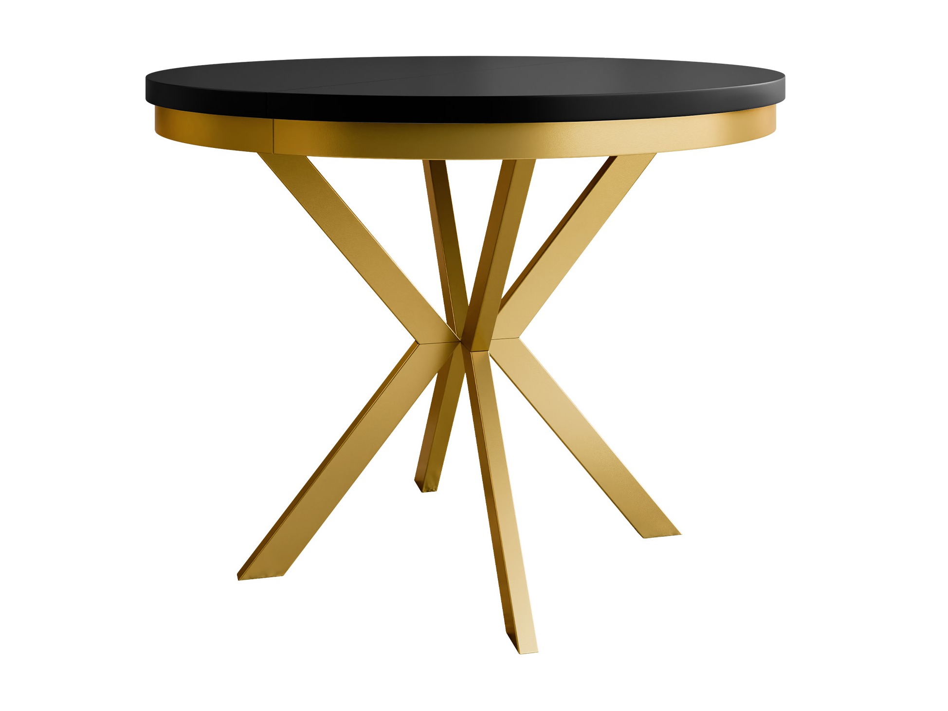 Table Oswego 155 (Noir + Doré)