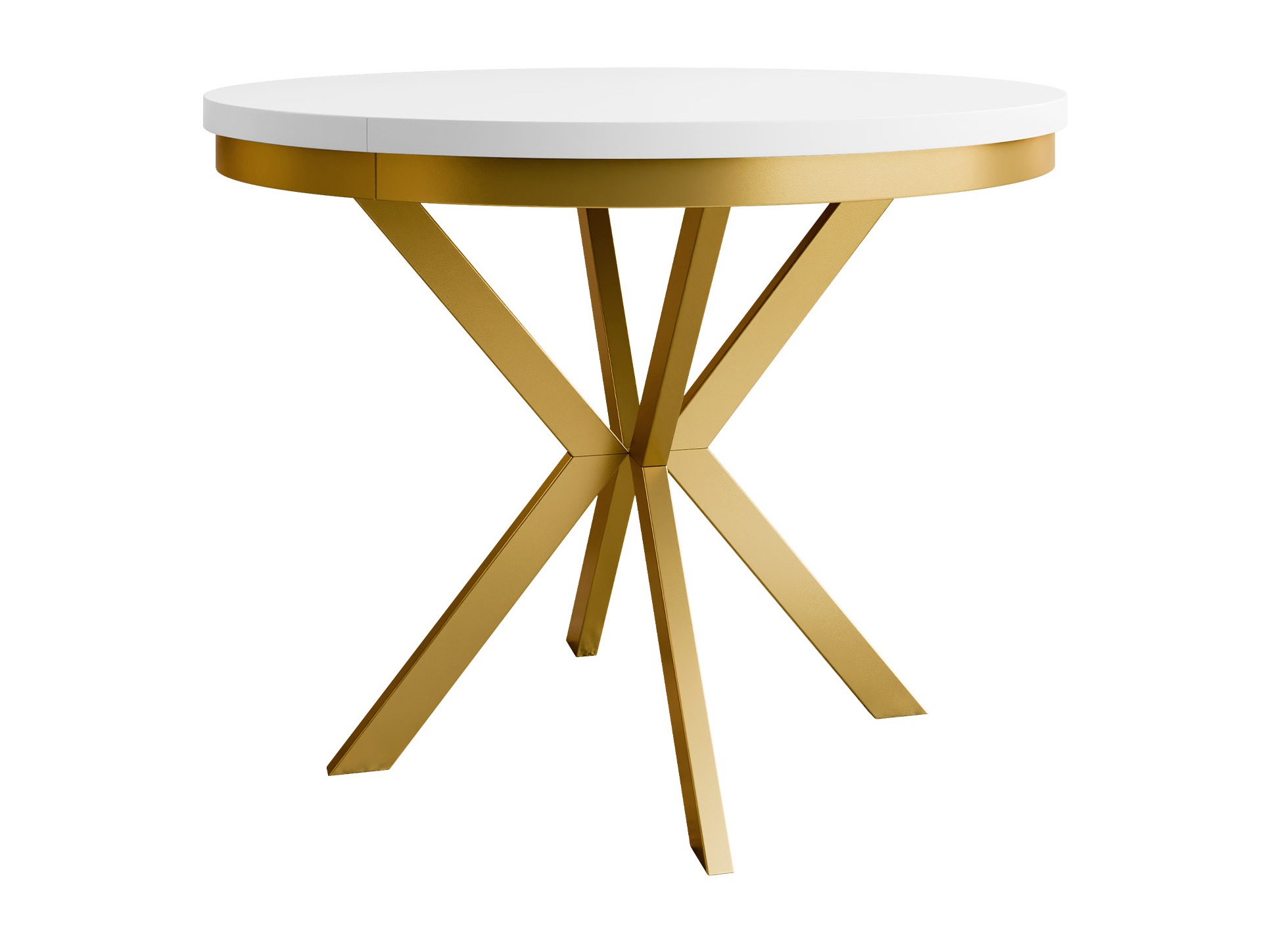 Table Oswego 156 (Blanc + Doré)