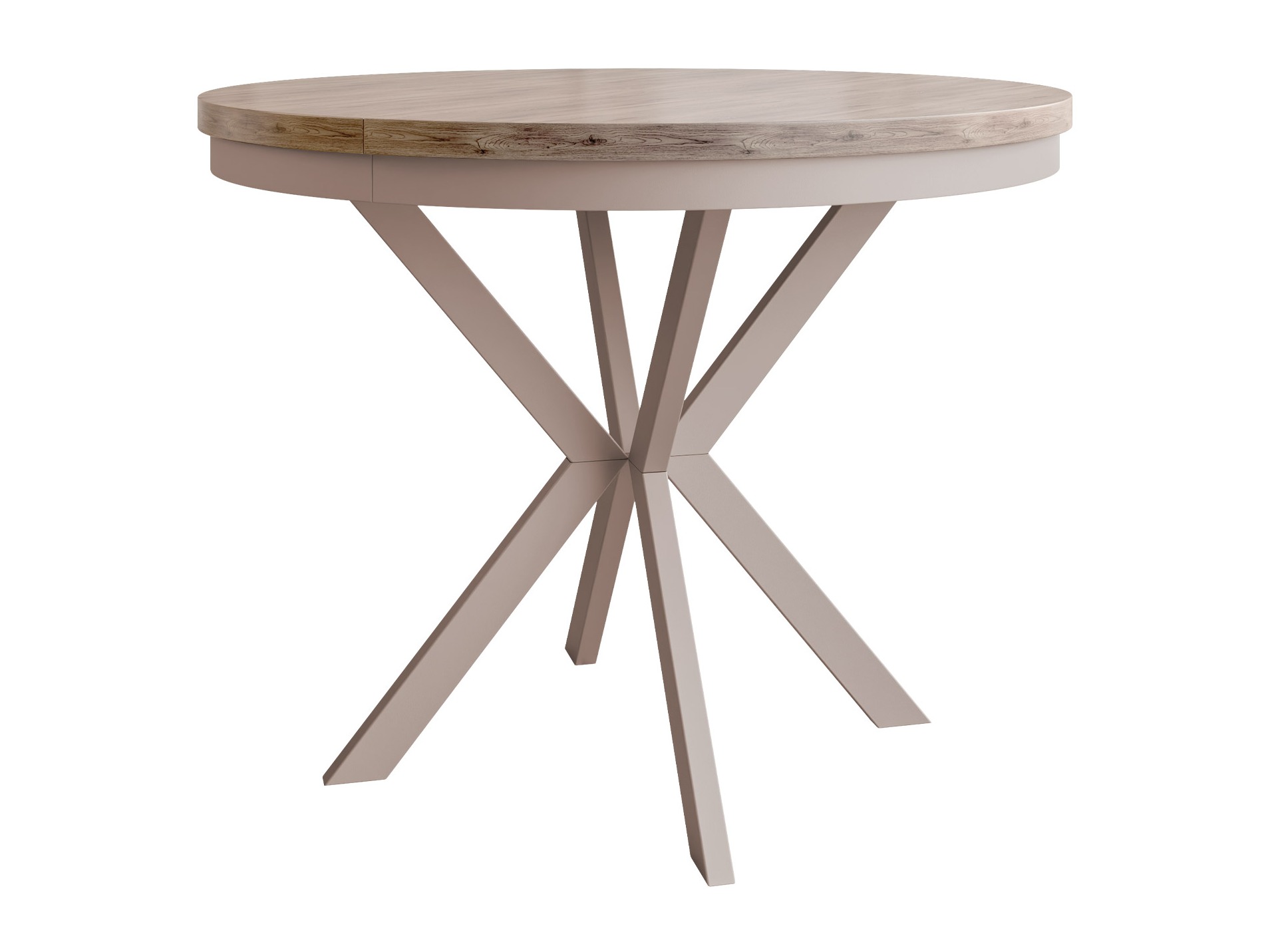 Table Oswego 156 (Clair bois + Cachemire)