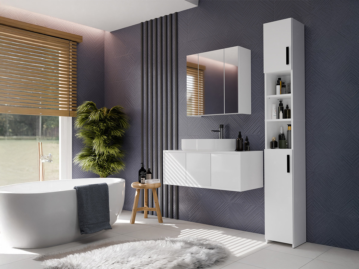 Armoire à miroir de salle de bains Mandeville 343