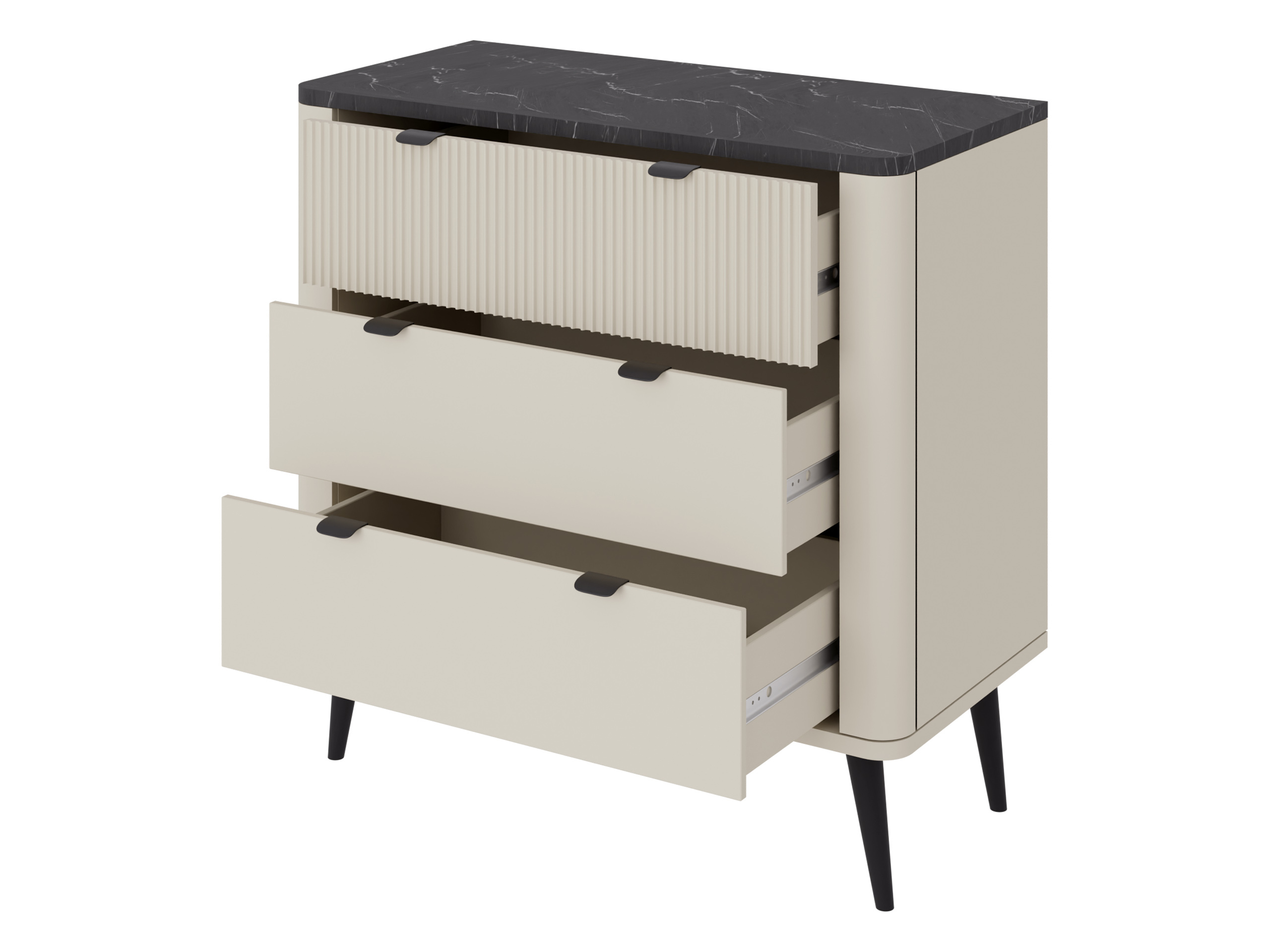 Commode Lufela 110 (Cachemire + Noyer)