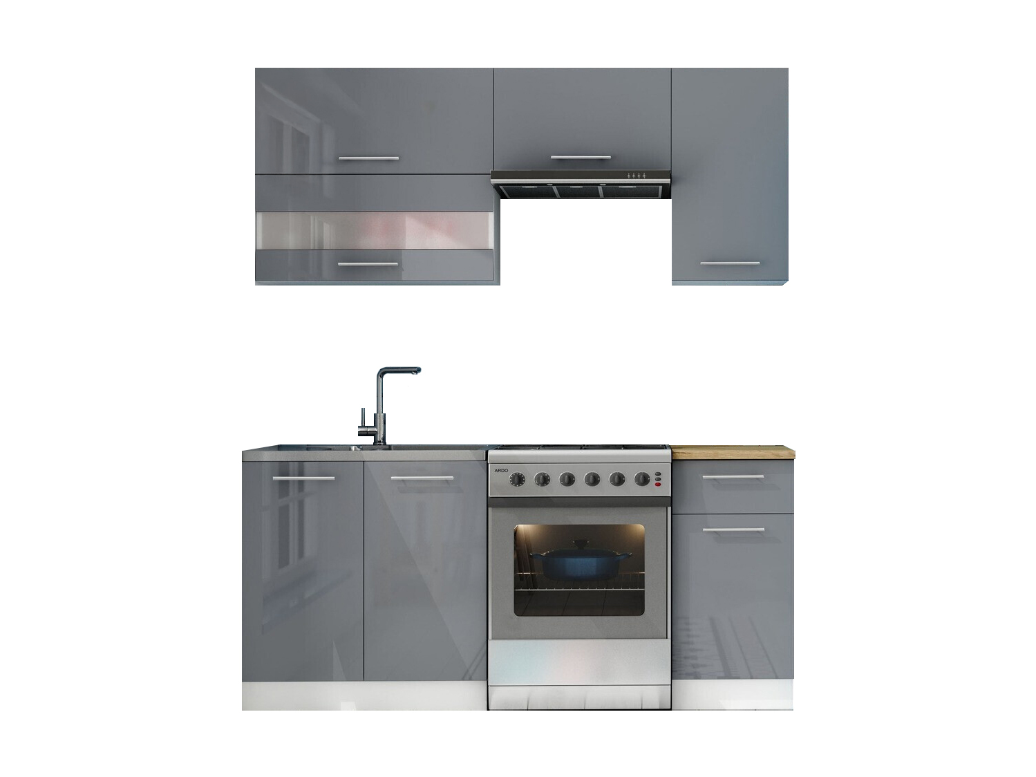 Cuisine complète modulaire Tiffa Grey 100