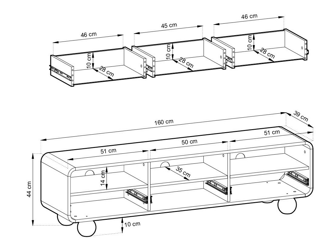 Meuble TV Vendori 100