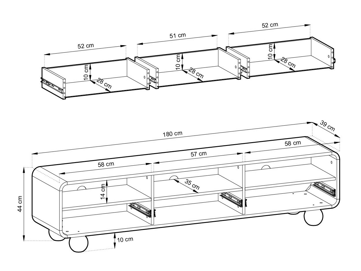 Meuble TV Vendori 101