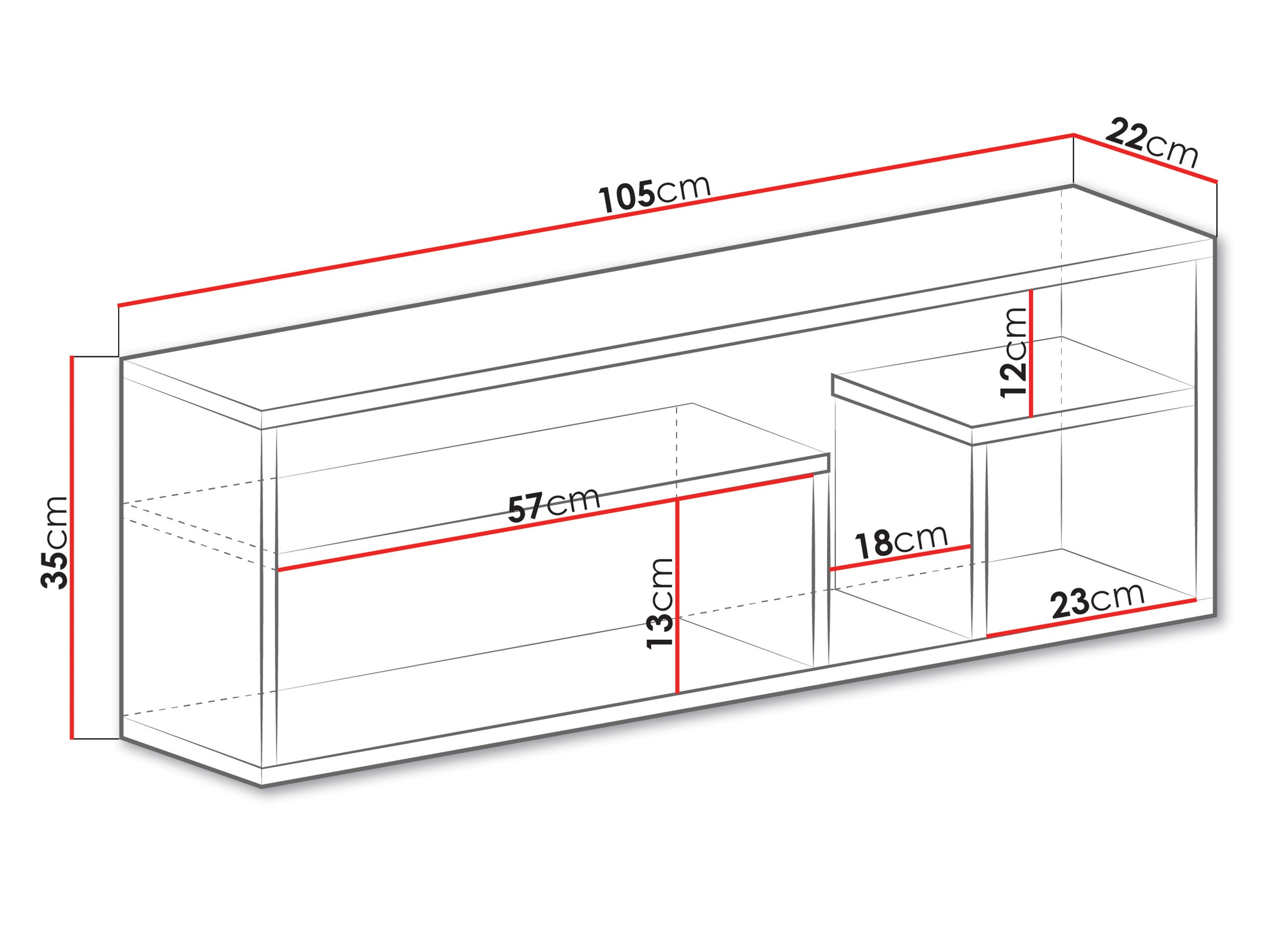 Étagère murale Tesmonu 112