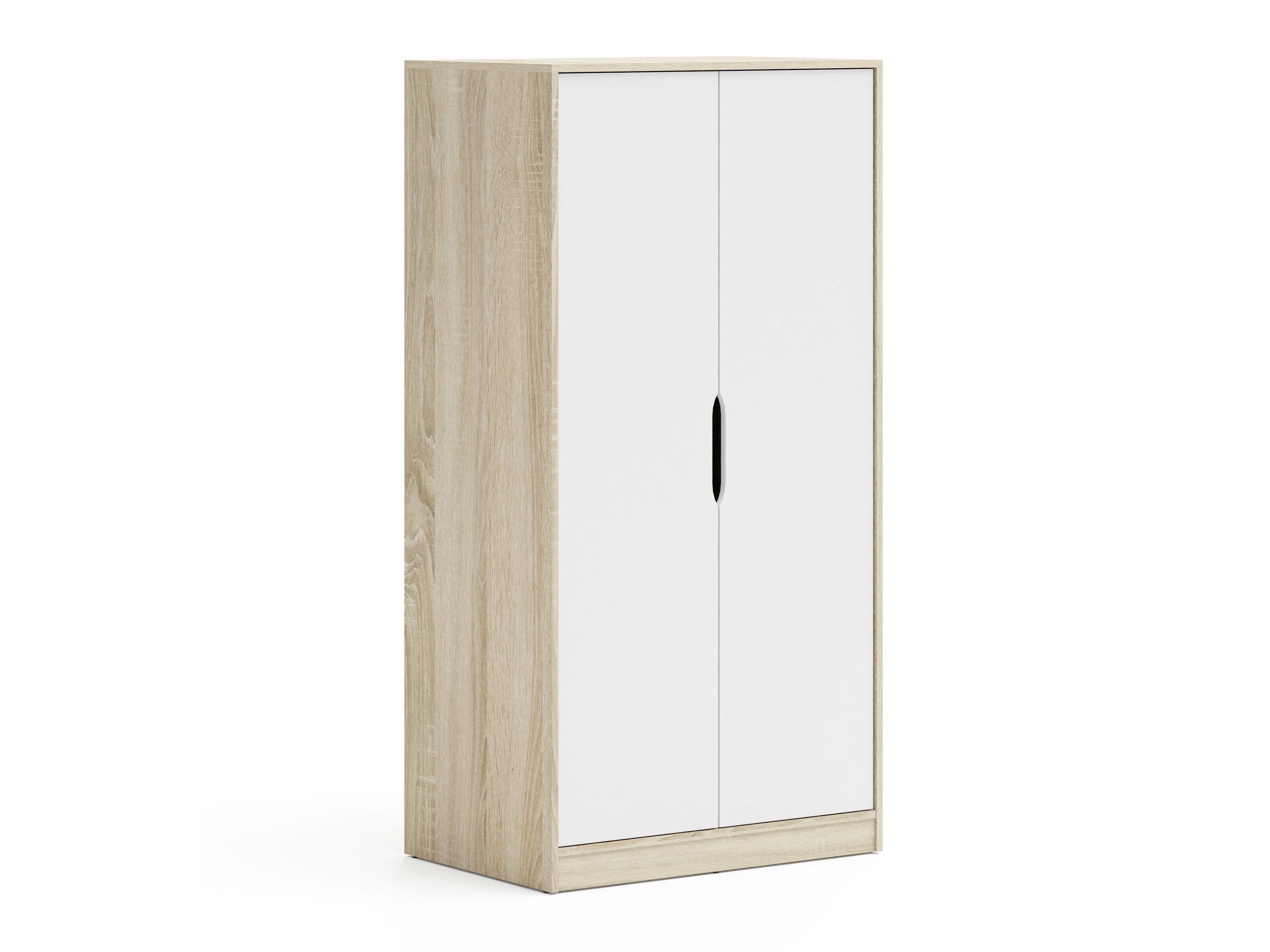 Armoire Elitenu 101 (Sonoma chêne + Blanc)