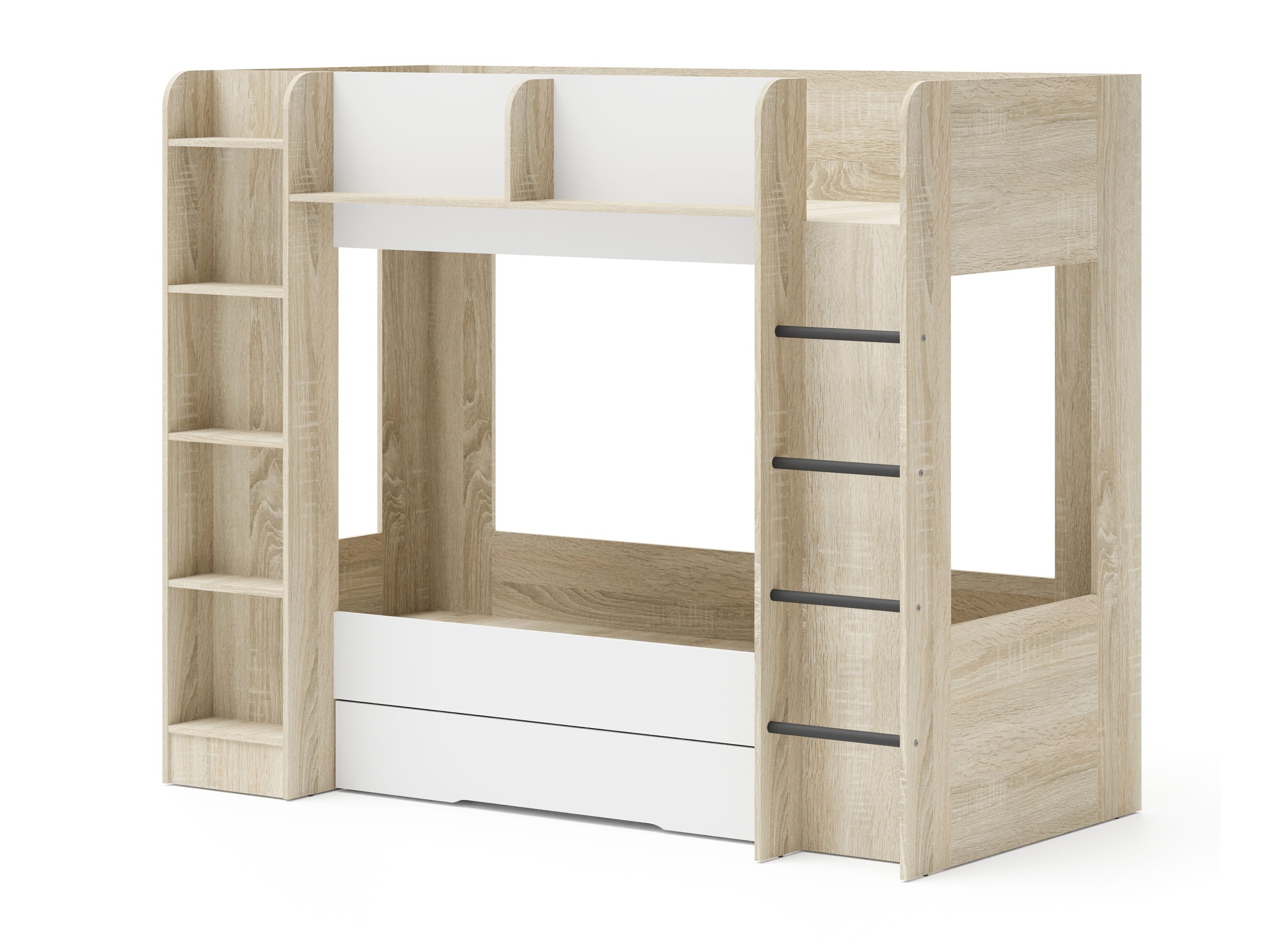 Chambre enfant complète Elitenu 104 (Sonoma chêne + Blanc)