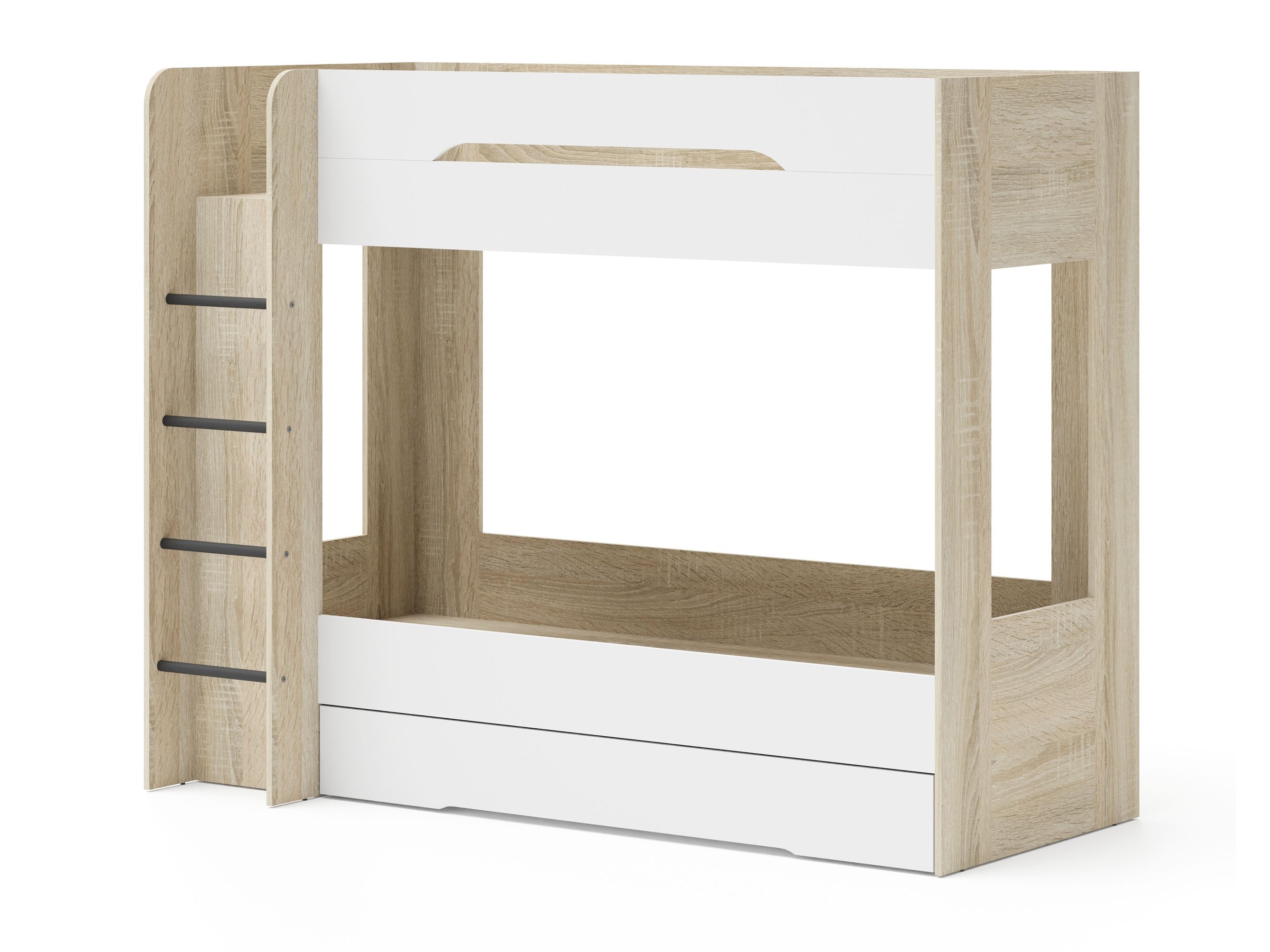 Chambre enfant complète Elitenu 105 (Sonoma chêne + Blanc)