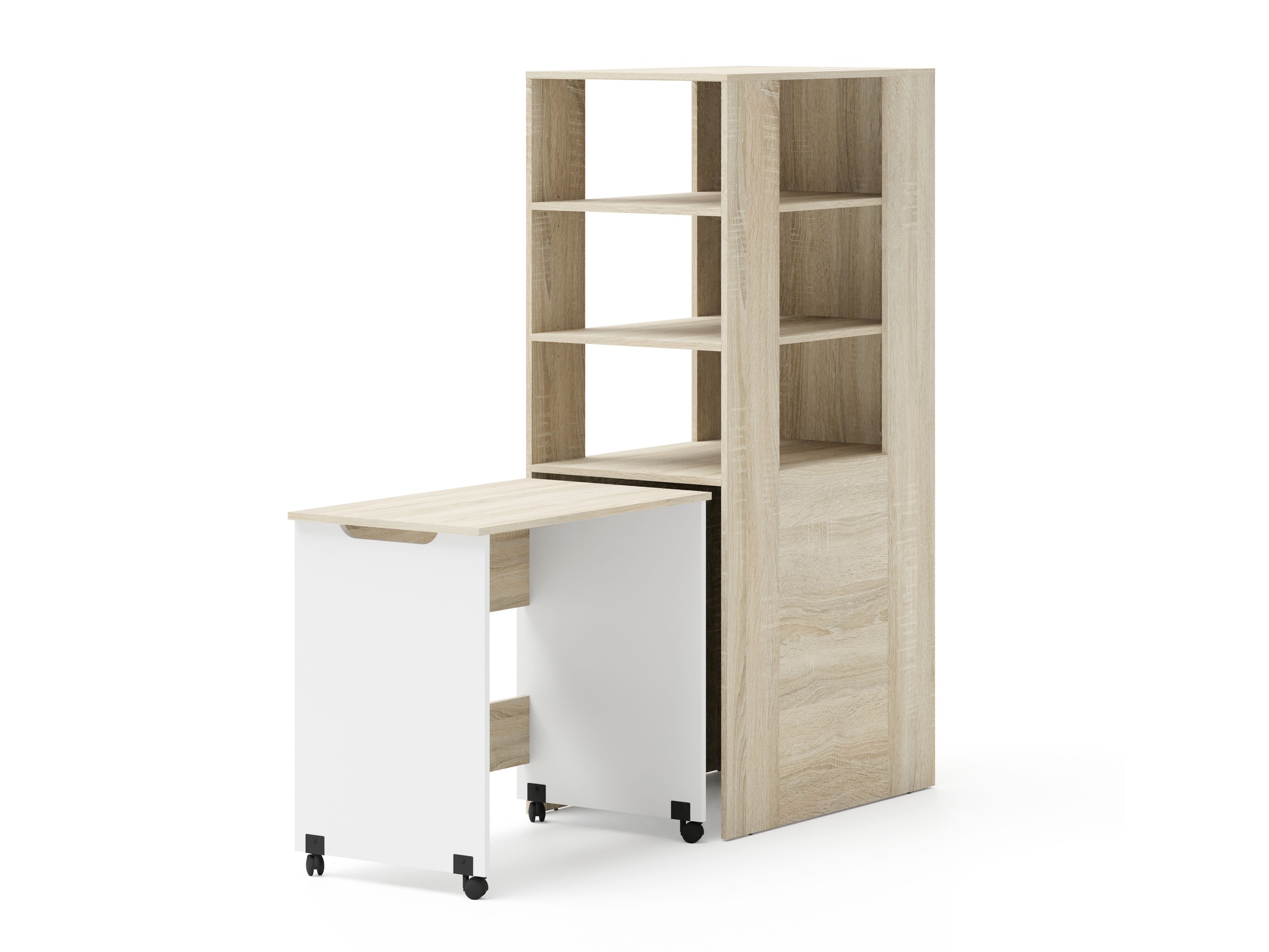 Chambre enfant complète Elitenu 105 (Sonoma chêne + Blanc)