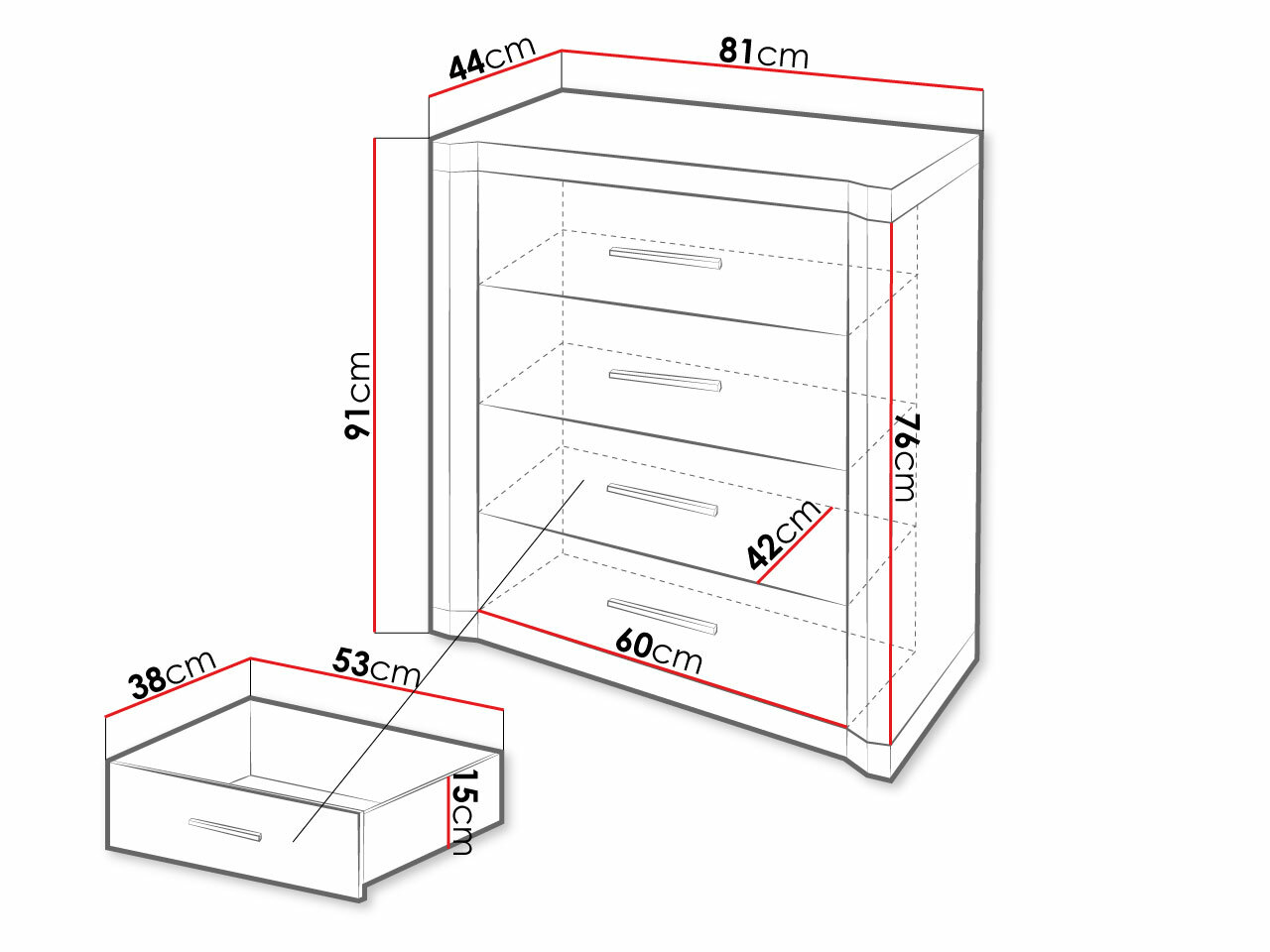 Commode Lorelie 103 (Truffe chêne)