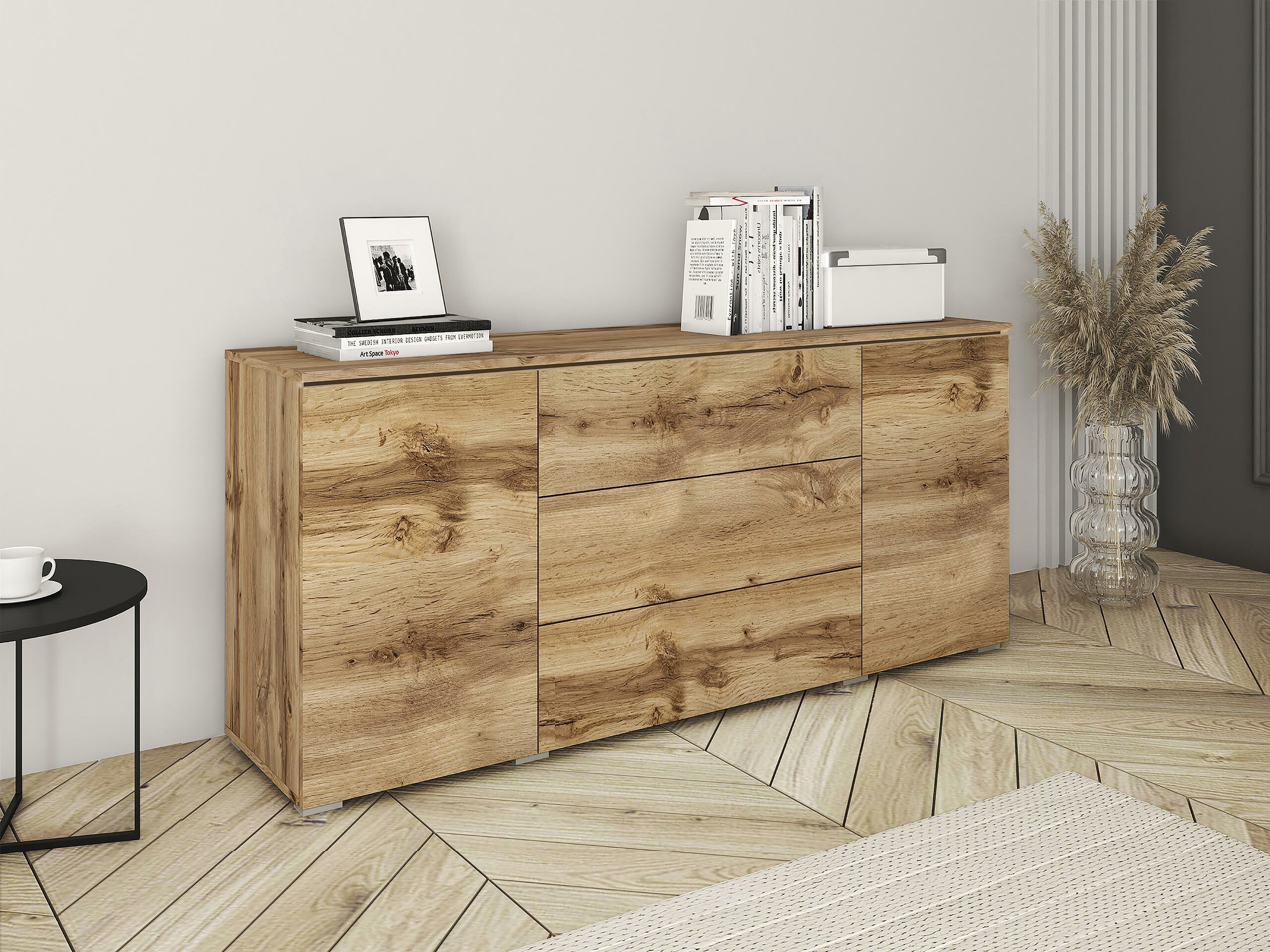 Commode Mirfivo 102 (Chêne wotan)