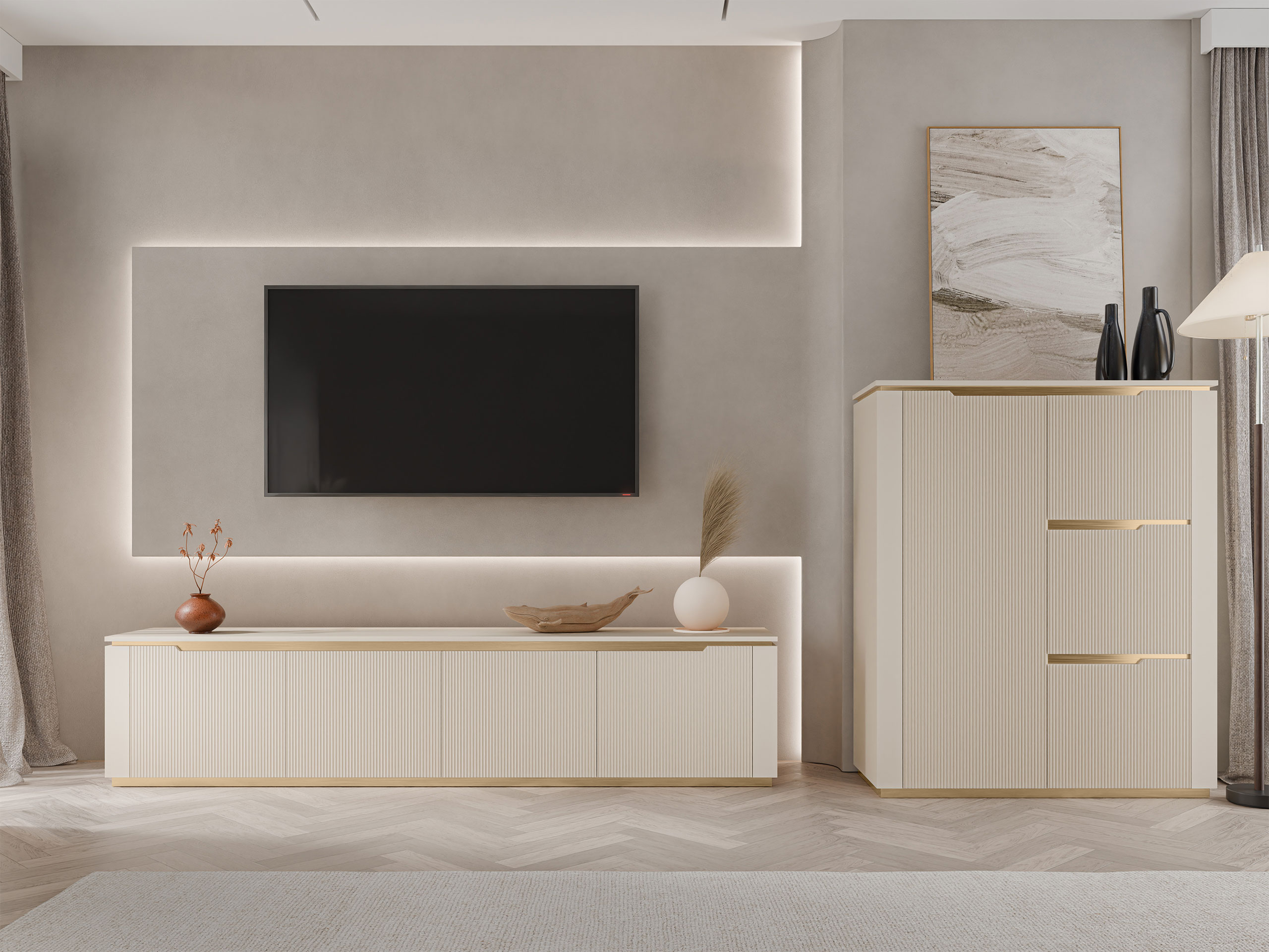 Ensemble de salon Comfivo Ovitas I