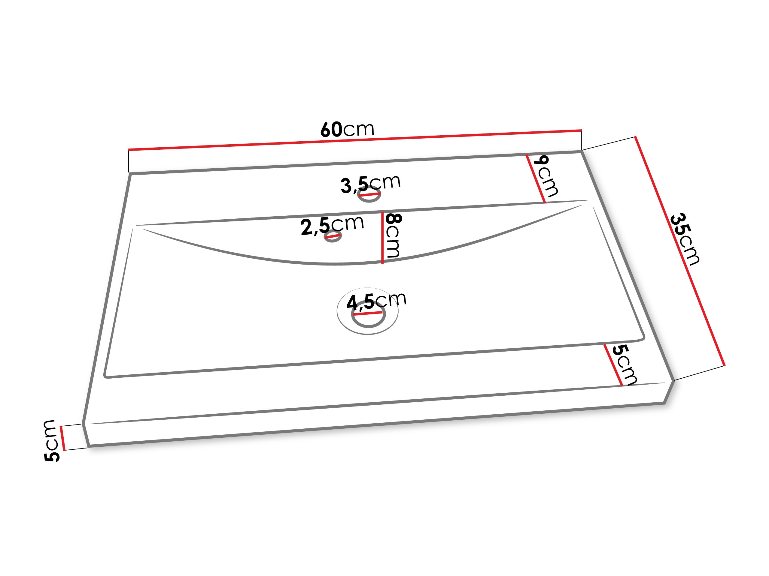 Ensemble de salle de bain Sarasota 194 (Blanc + Blanc brillant)