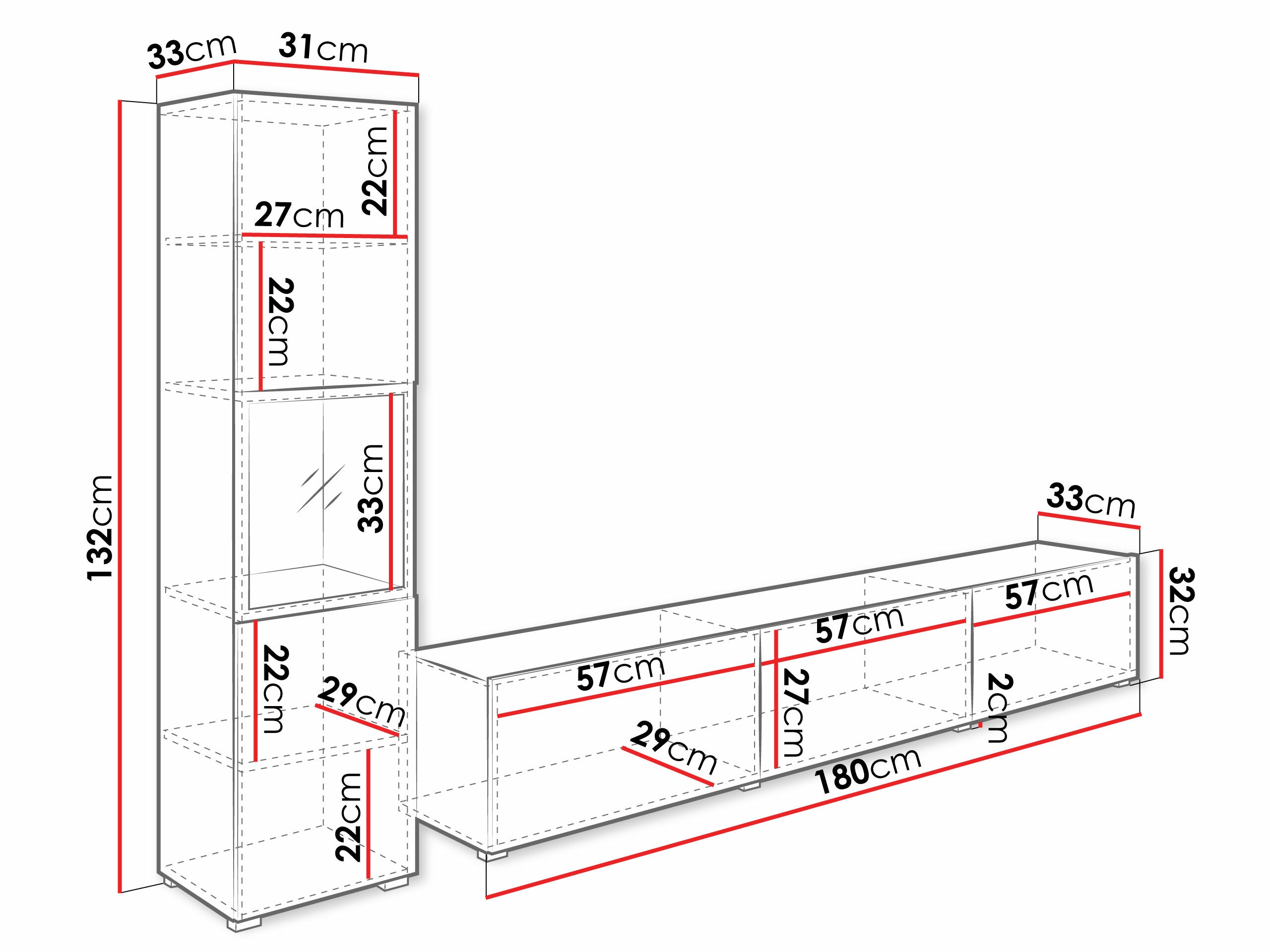 Ensemble de salon Sarasota 192 (Blanc + Blanc brillant)