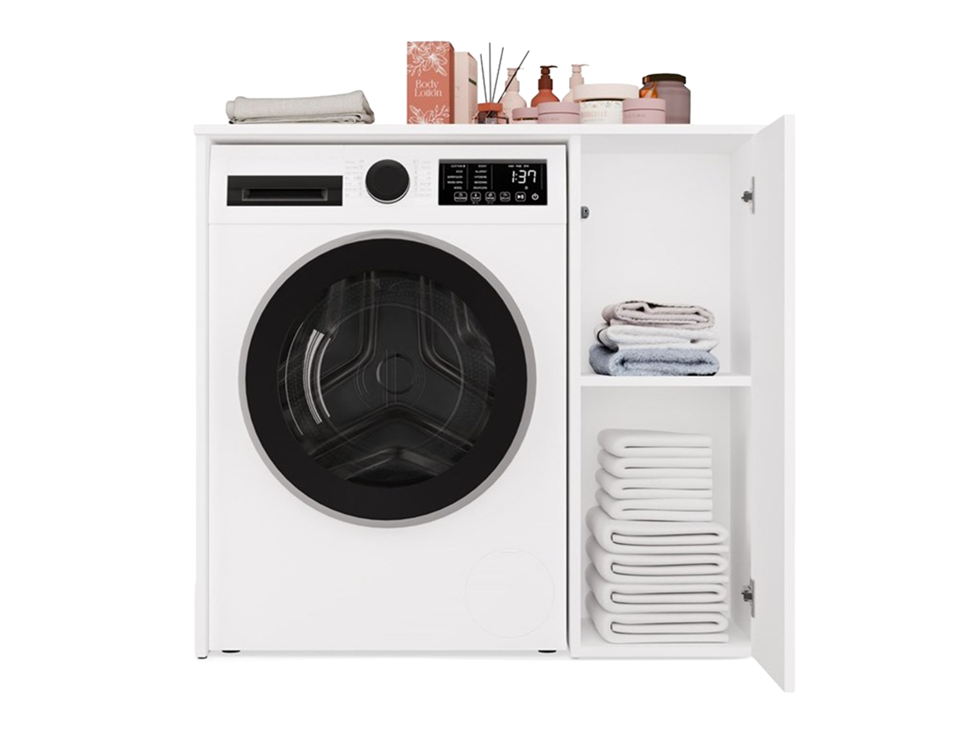 Armoire de bain à poser Balelbo 114 (Blanc)