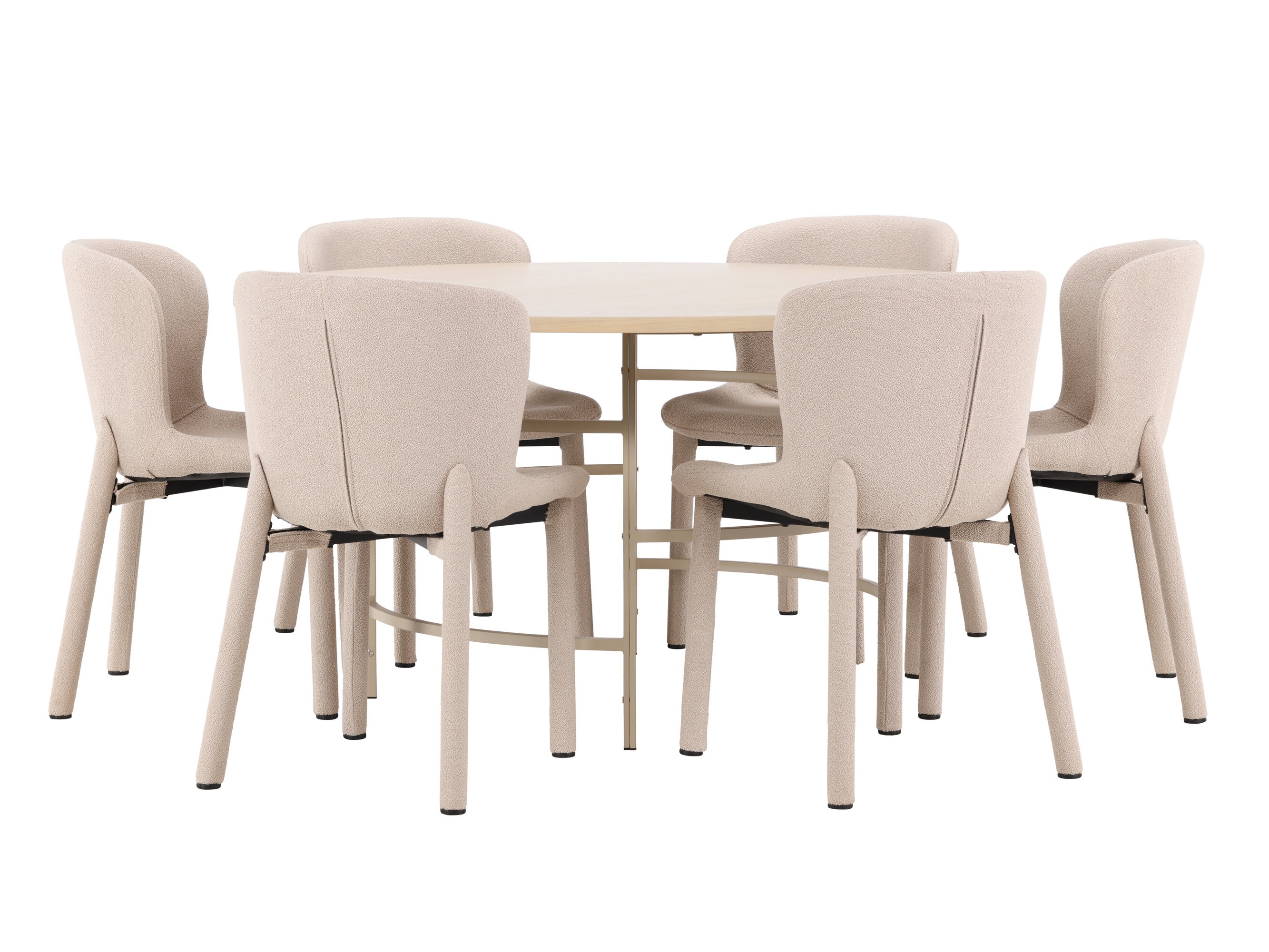 Salle à manger complète Dallas 4987 (Brun clair)
