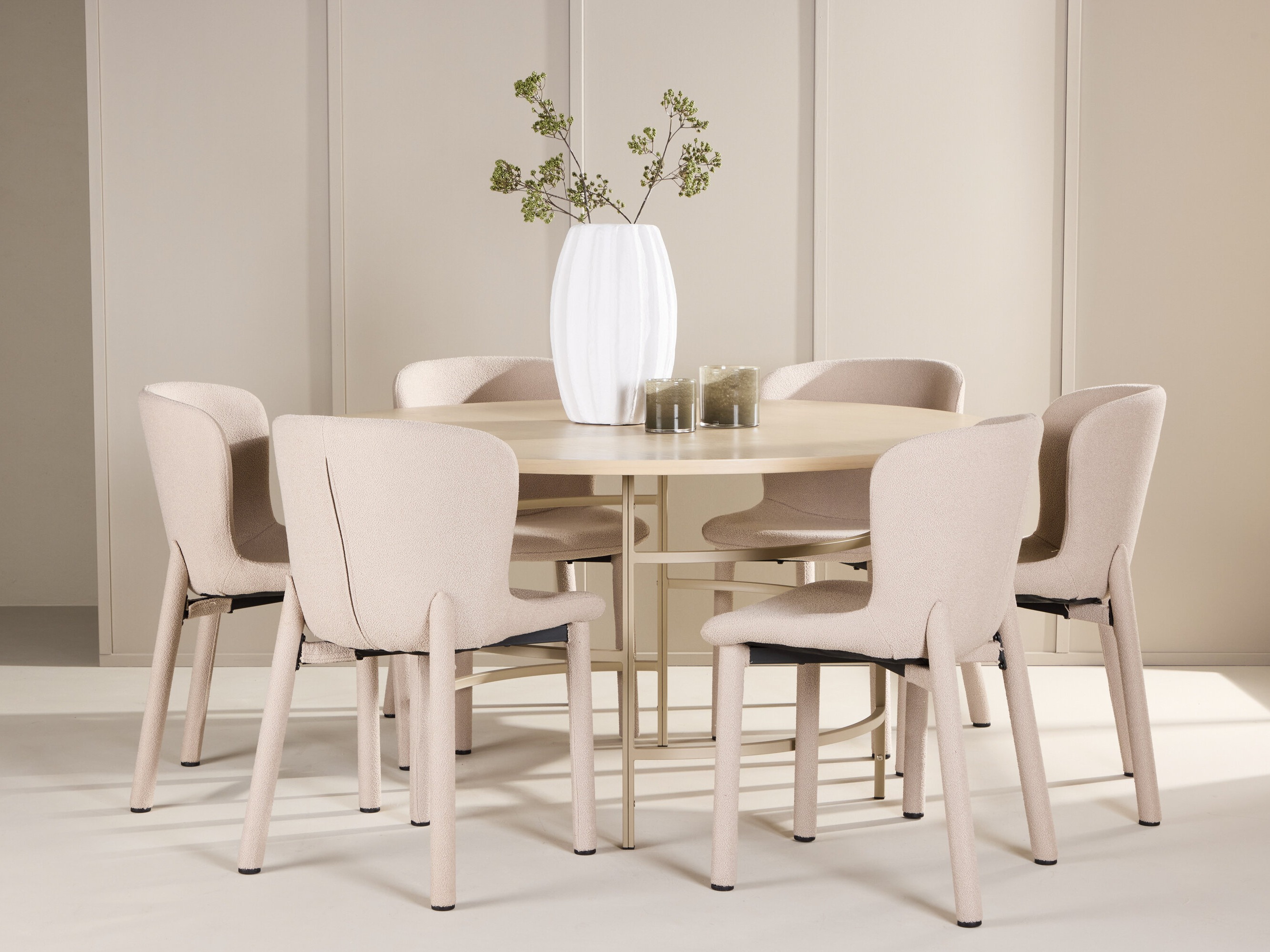 Salle à manger complète Dallas 4987 (Brun clair)