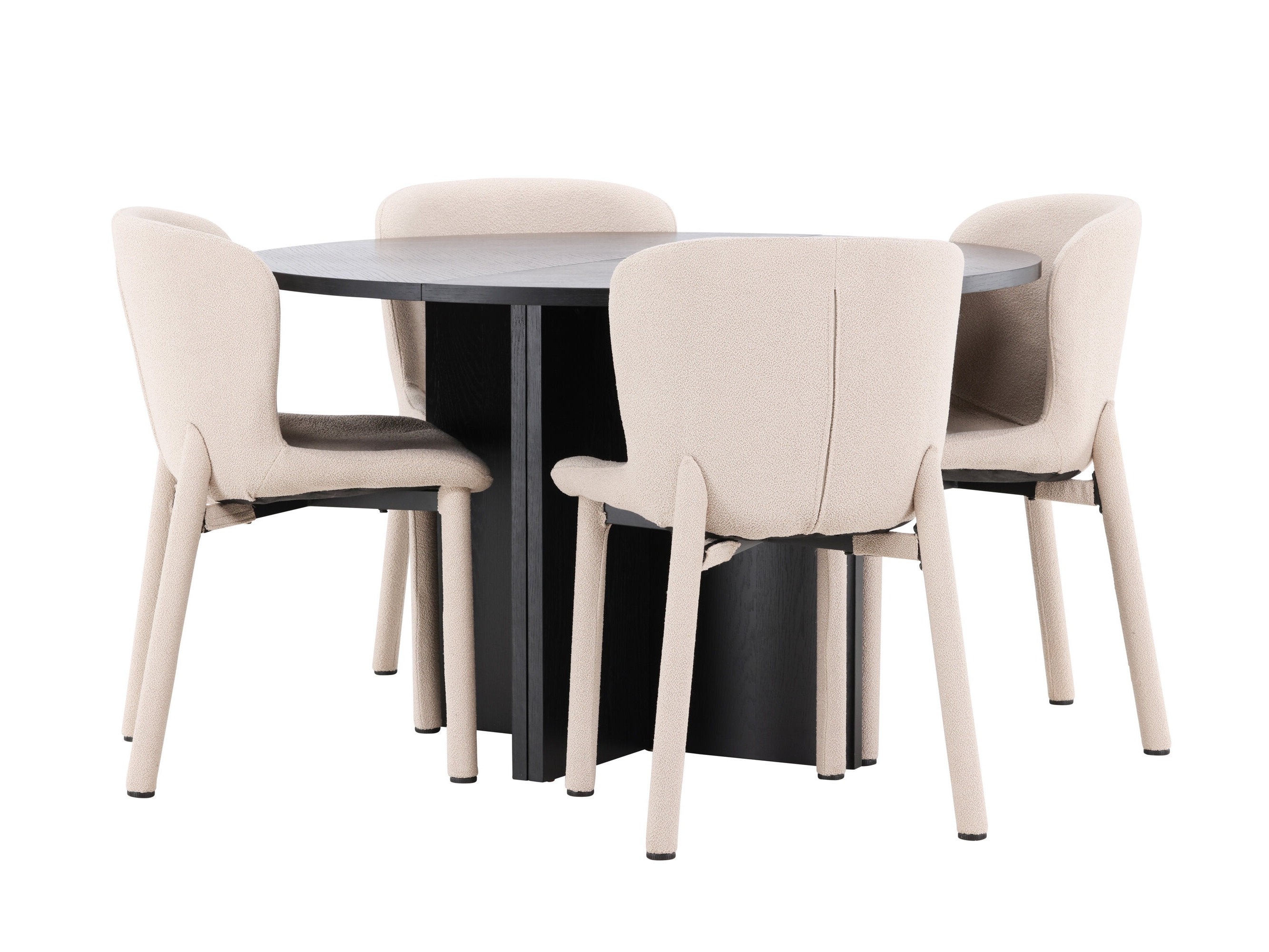 Salle à manger complète Dallas 4988 (Noir)