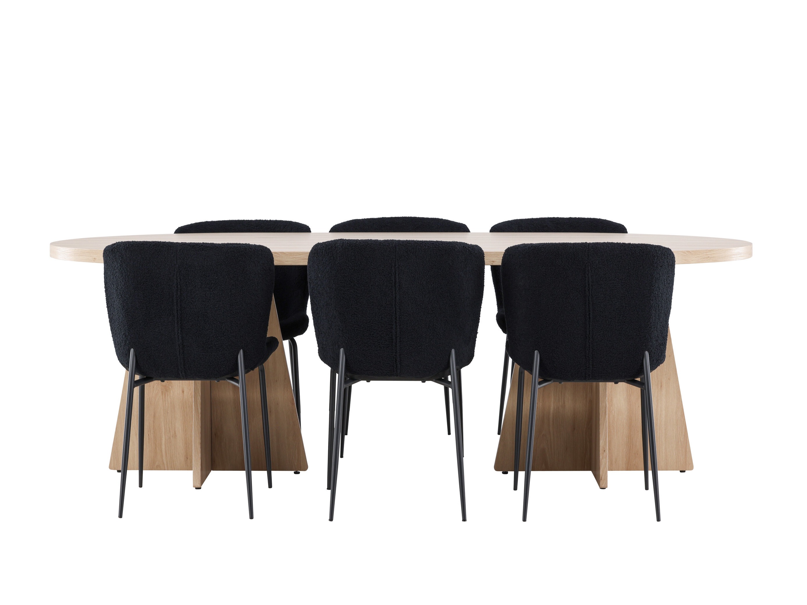 Salle à manger complète Dallas 4990 (Noir)