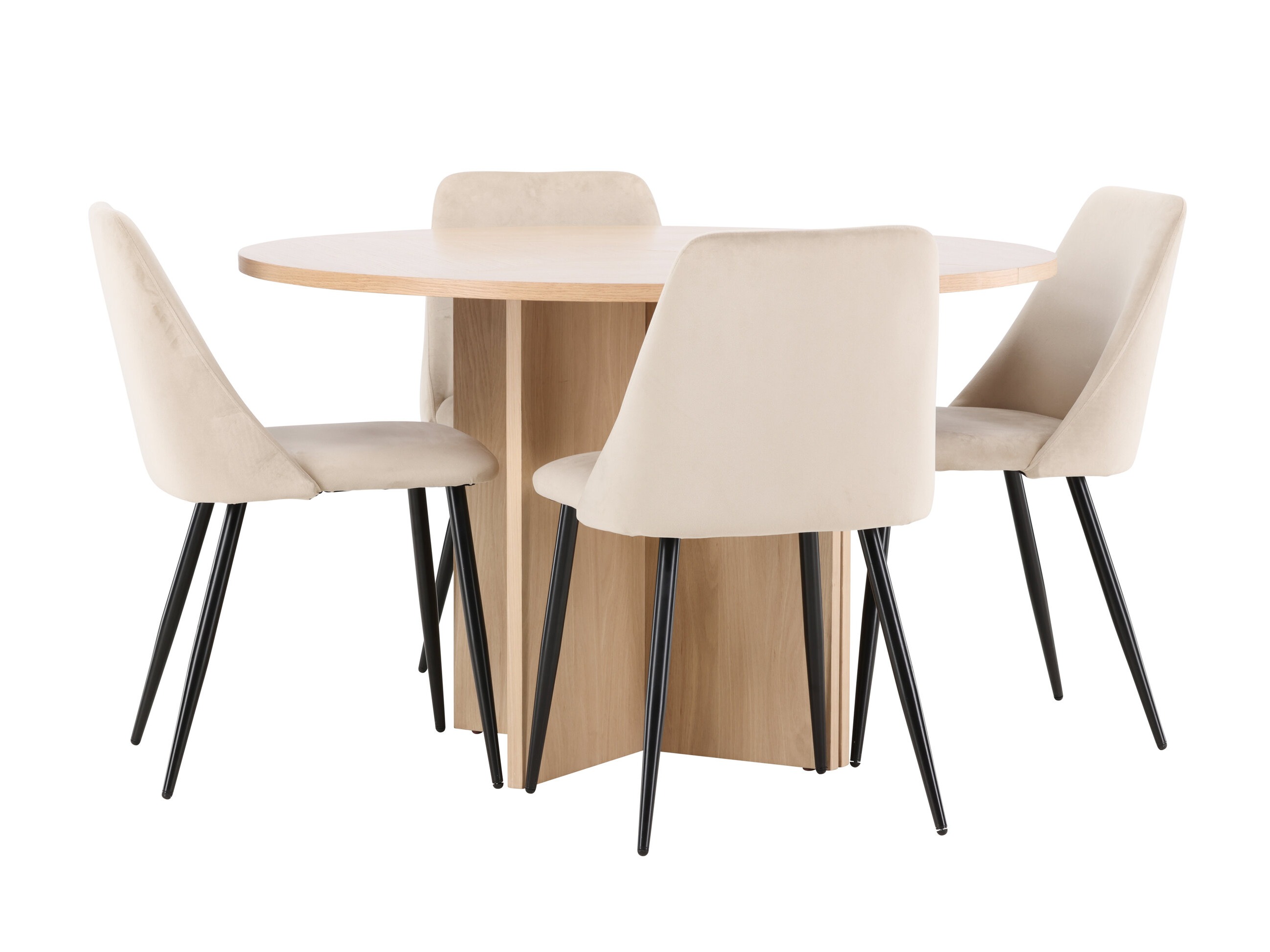 Salle à manger complète Dallas 4991 (Chêne)
