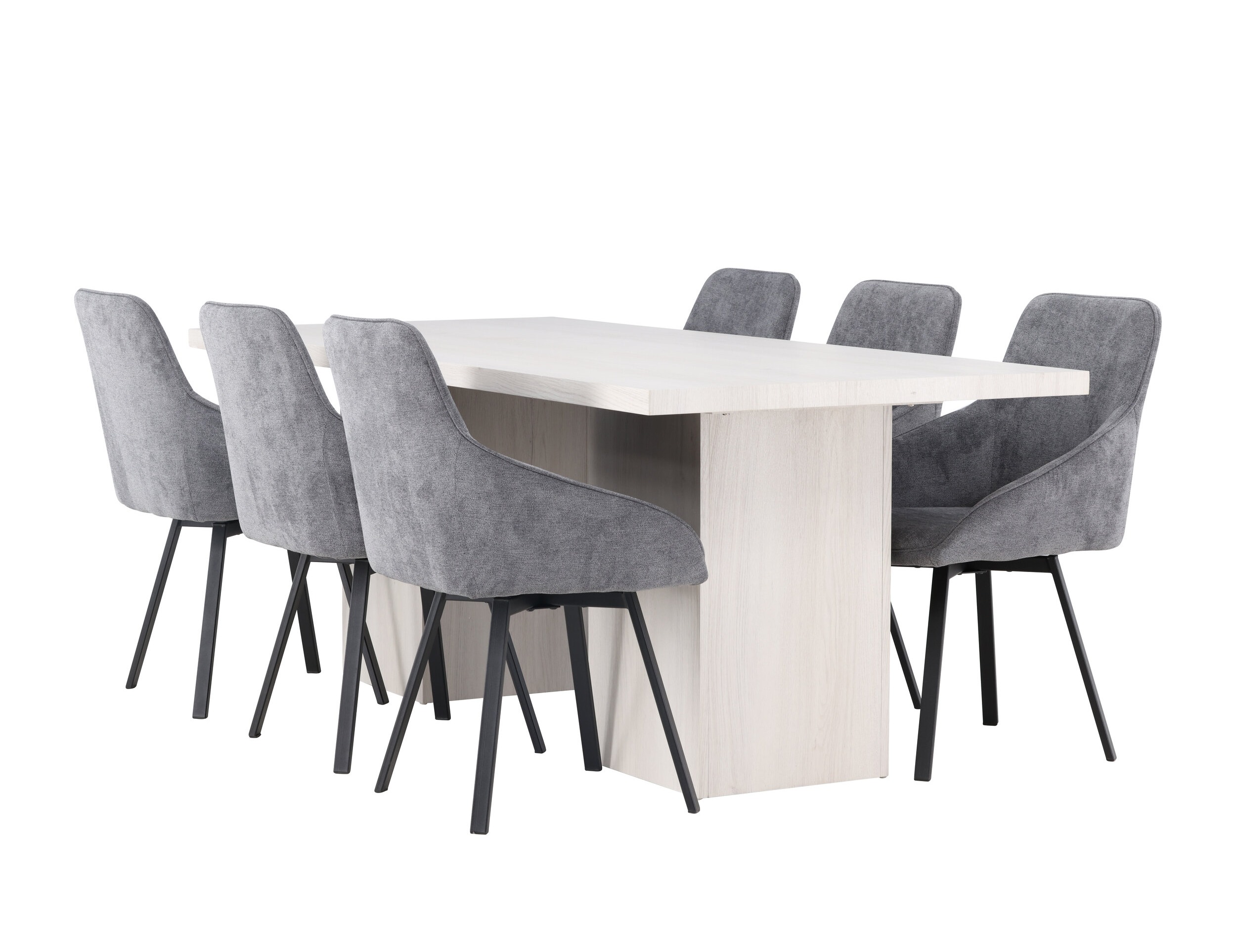 Salle à manger complète Dallas 4996 (Gris)