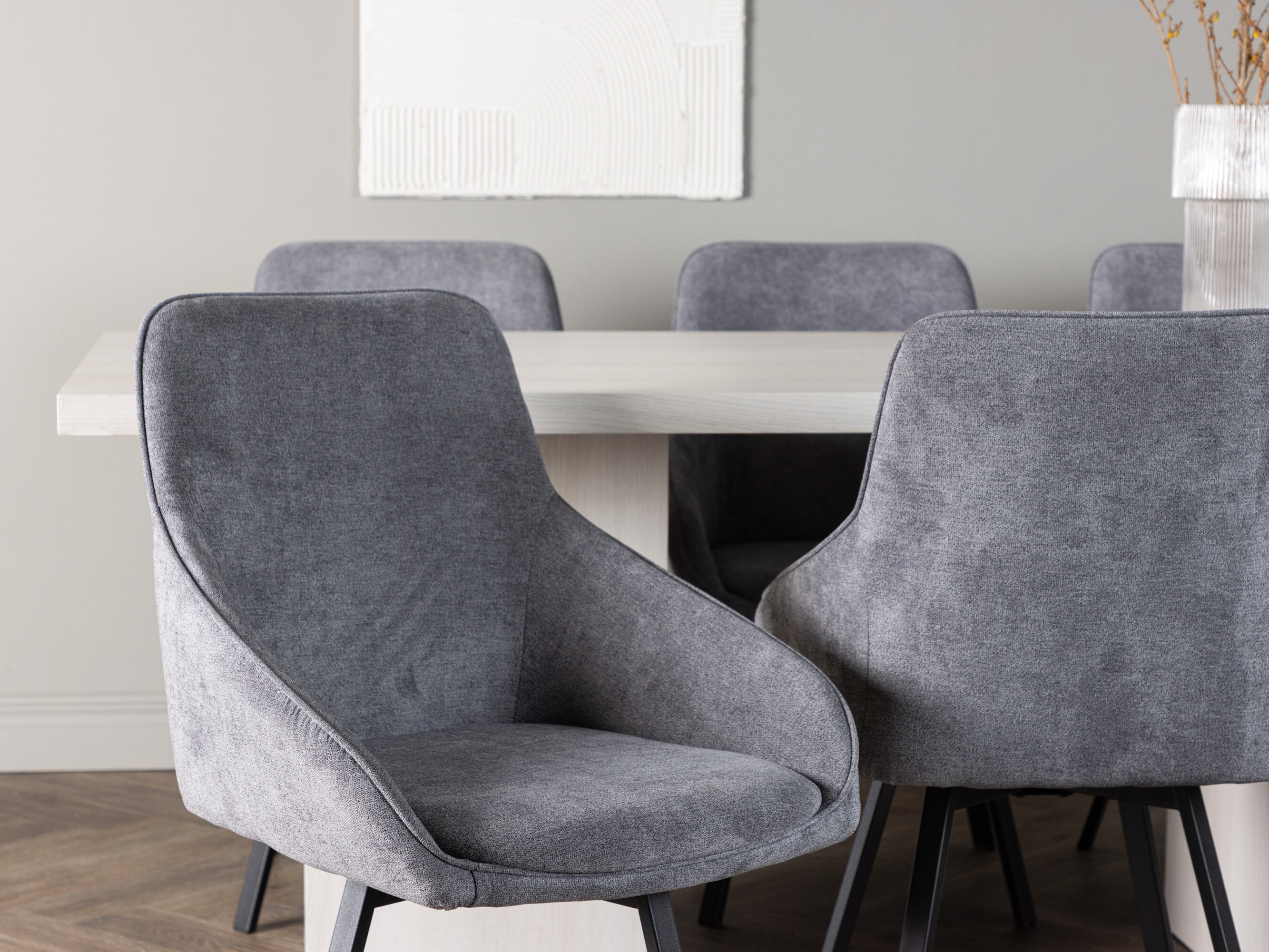 Salle à manger complète Dallas 4996 (Gris)