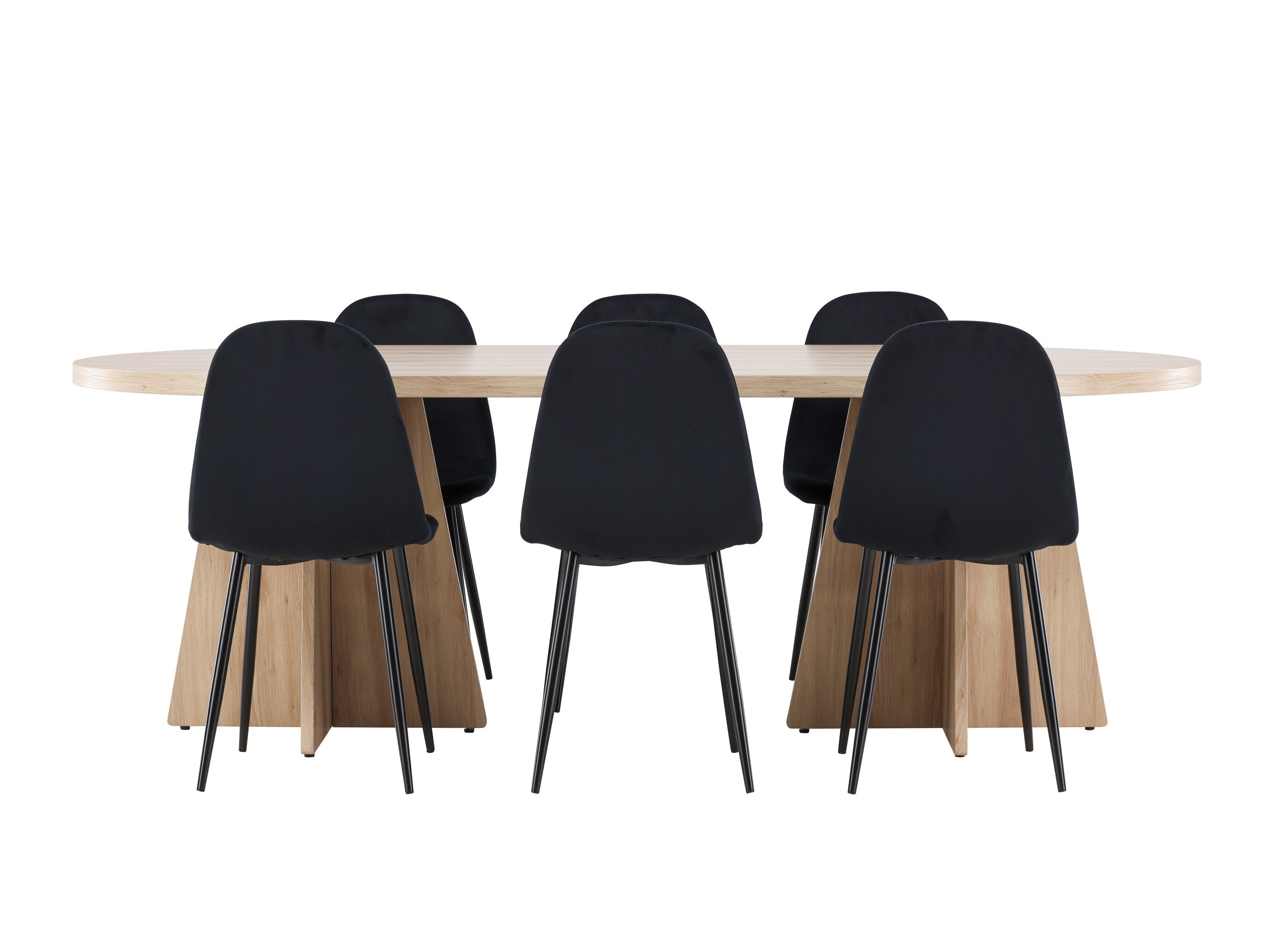 Salle à manger complète Dallas 4998 (Noir)