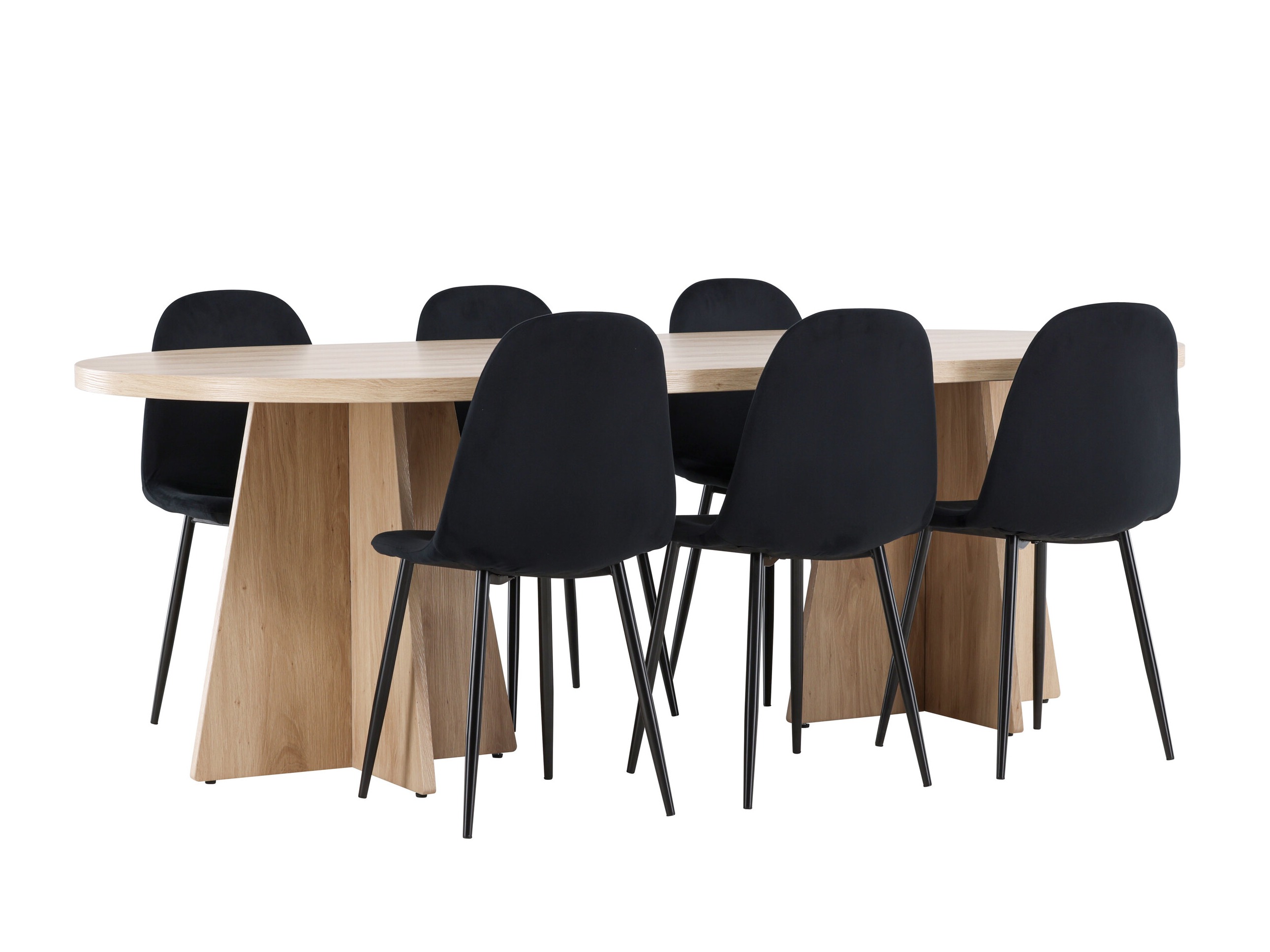 Salle à manger complète Dallas 4998 (Noir)