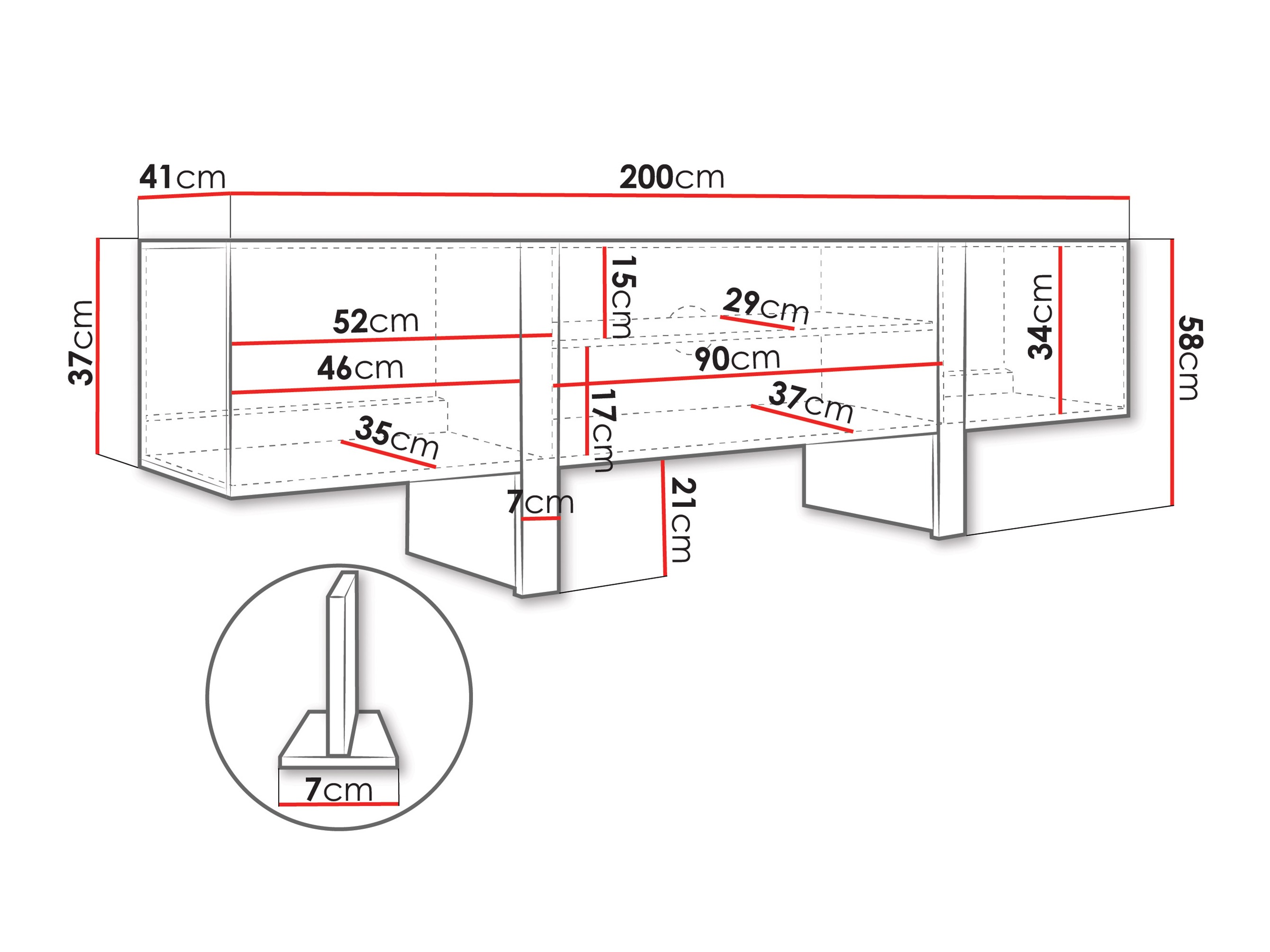 Meuble TV Sorfloi 100